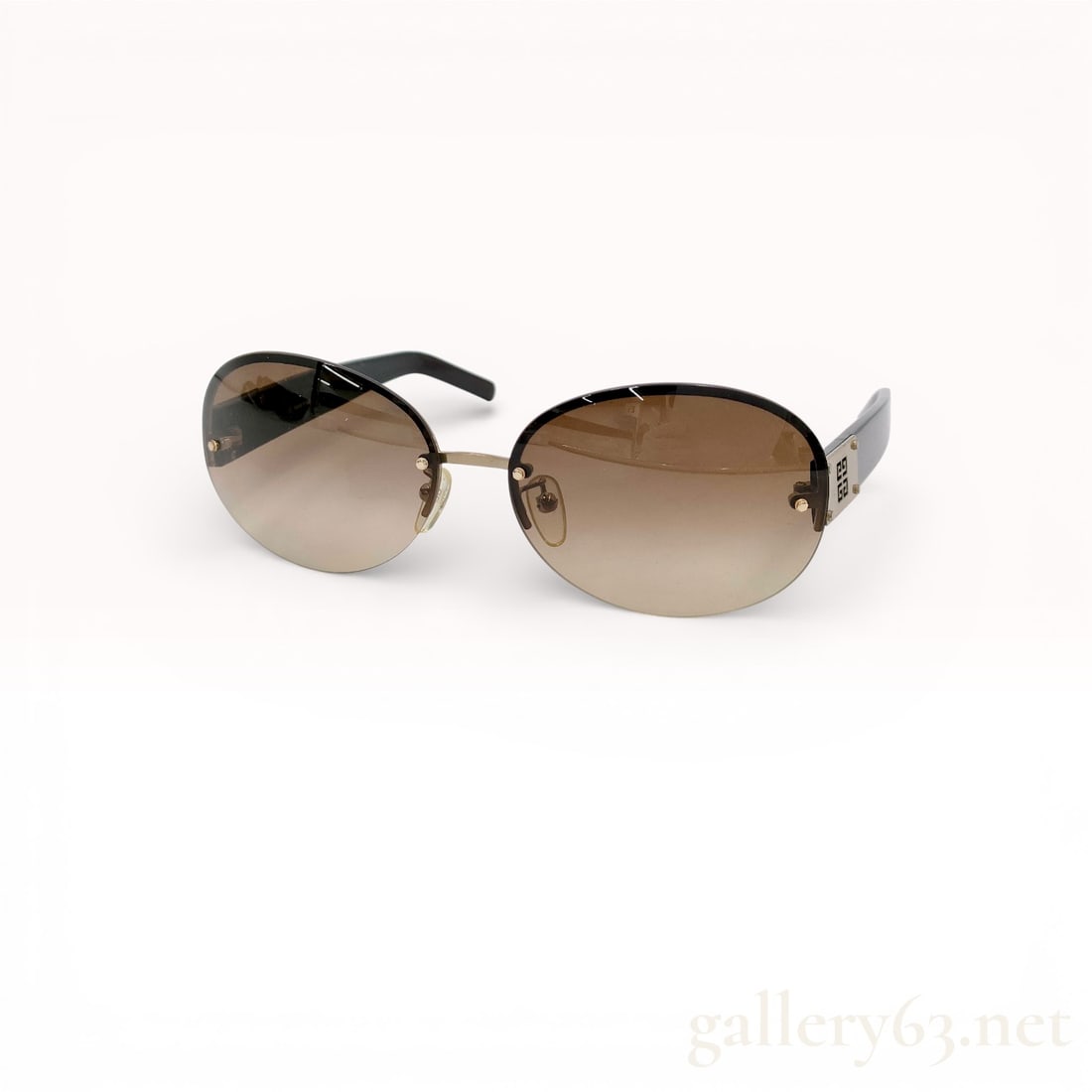 Givenchy Rimless Brown Gradient Sunglasses (1 of 9)