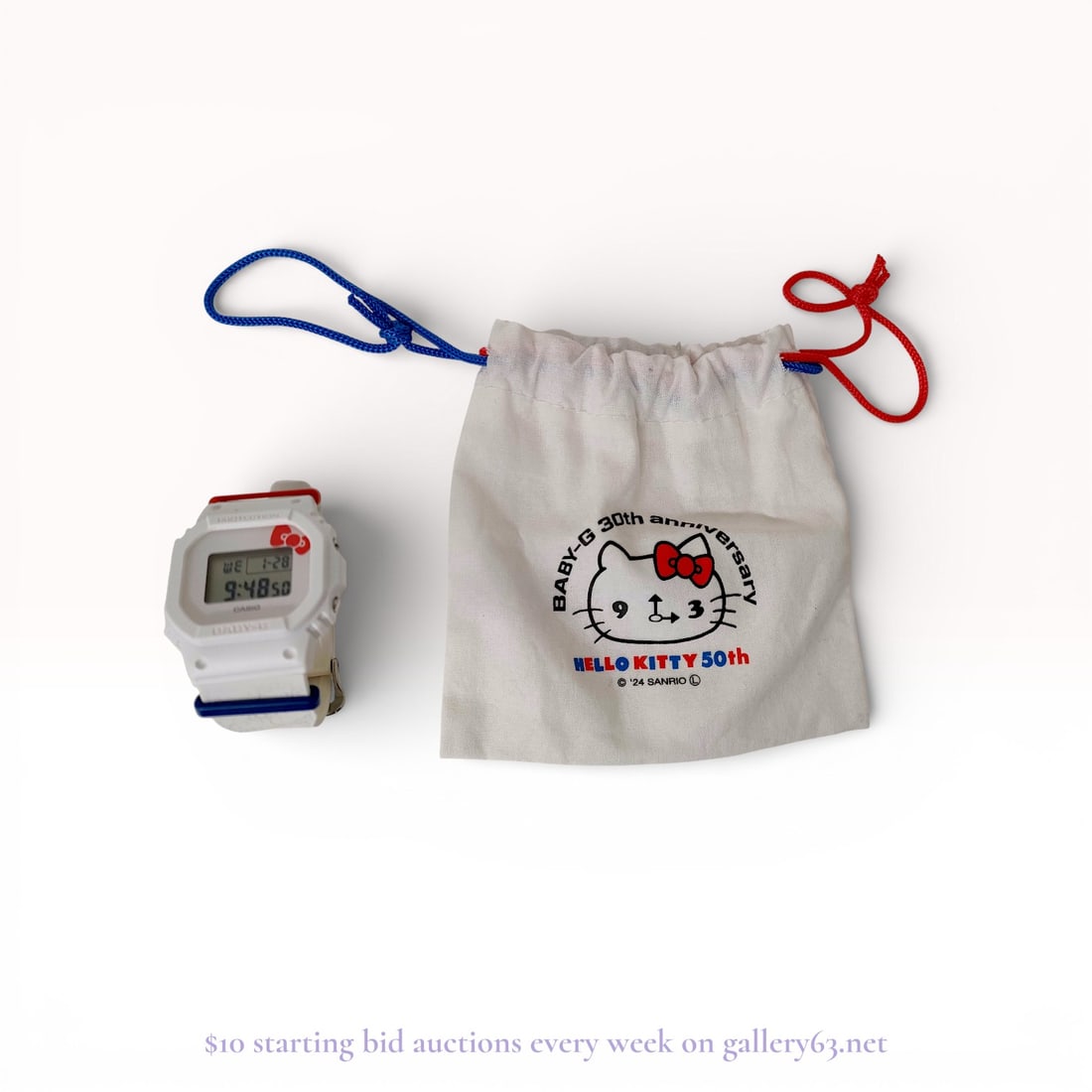 Casio Baby-G BGD-565KT Hello Kitty Women’s Digital Watch baby g 2024 50th anniversary excellent: Estate lot offered as shown, including all items visible in the images. Offered as a single lot with no individual examination; contents and condition vary and may include wear, damage, or missing ele