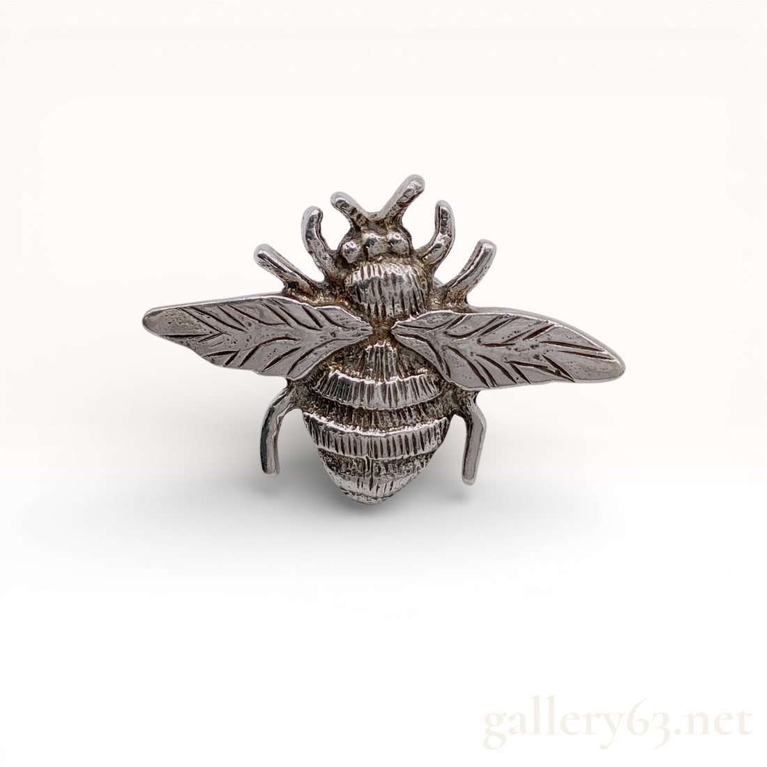 Dunhill Silver-Tone Bee Motif Lapel Pin Brooch (1 of 10)