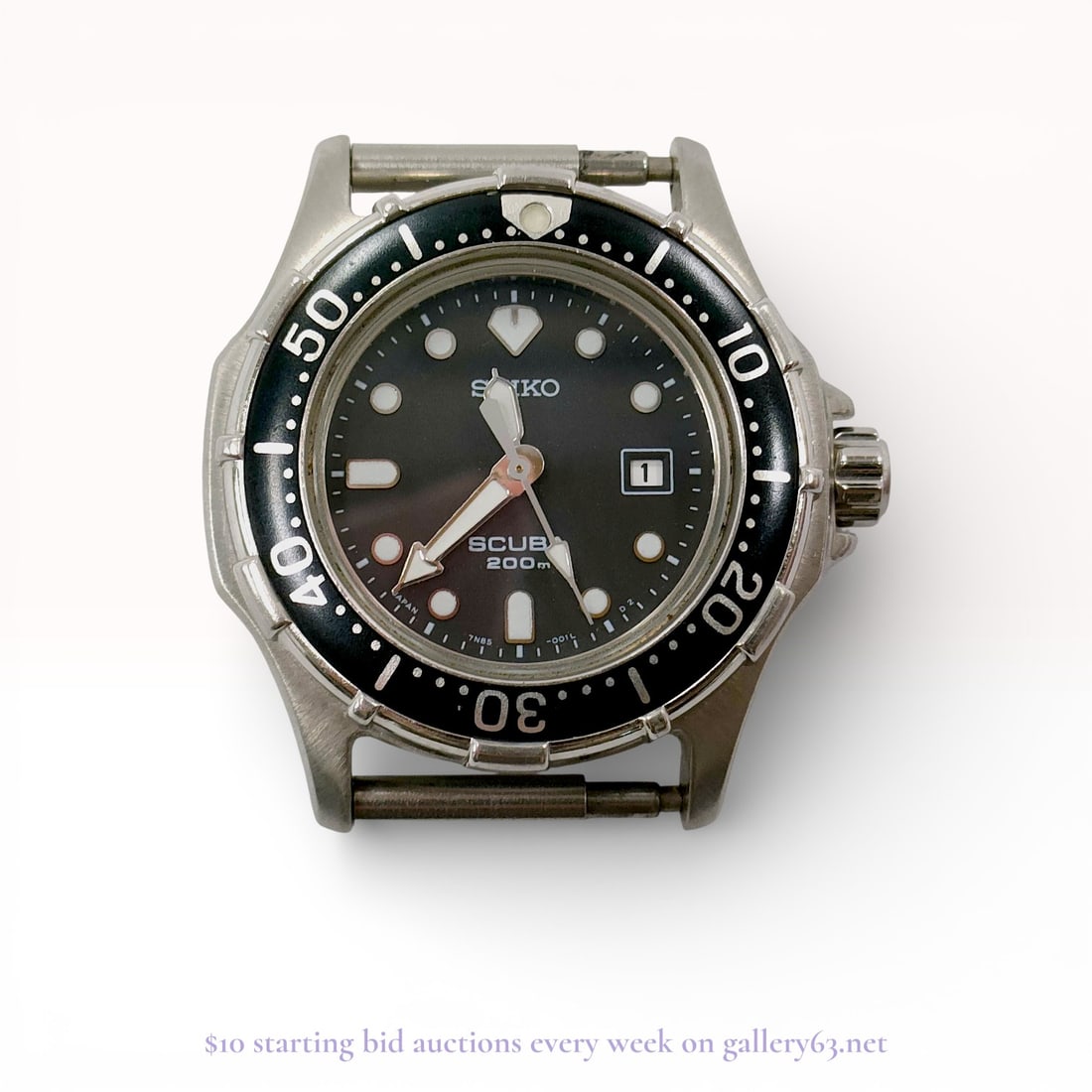 Seiko Scuba 7N85-001A Men's Watch Dial Face Only Estate Lot (1 of 6)