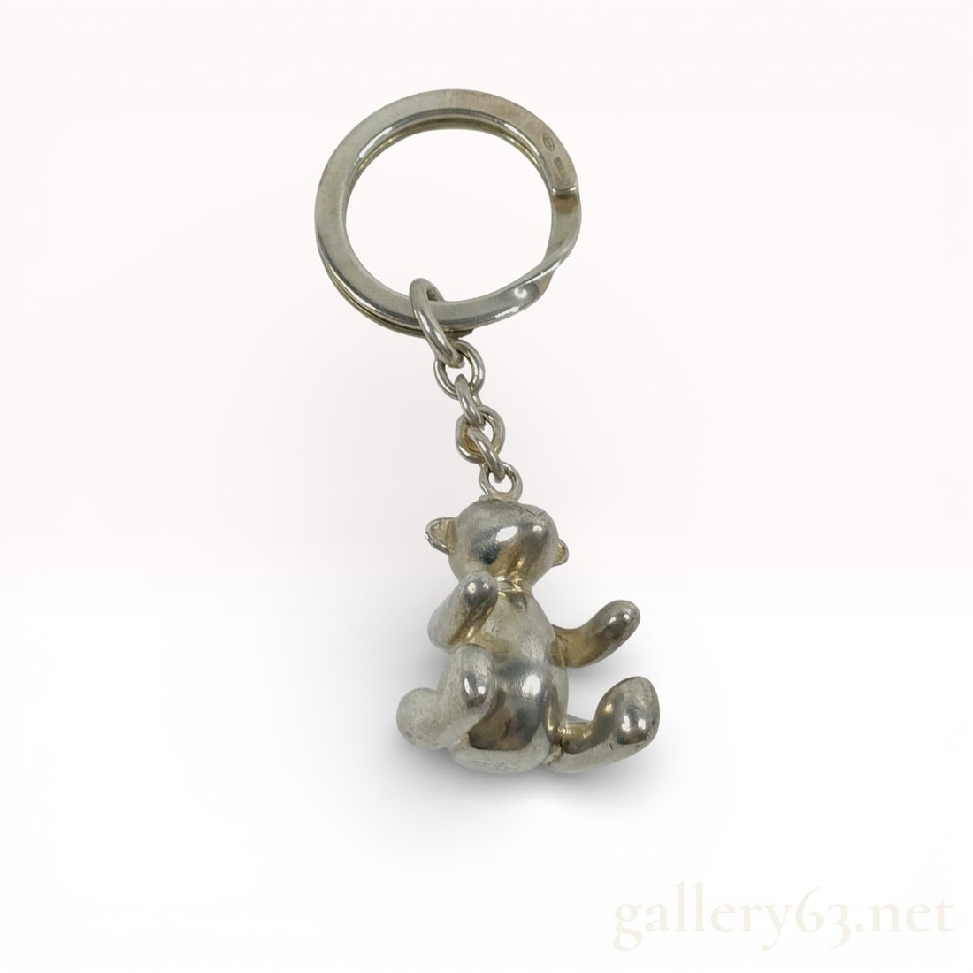 Gucci Teddy Bear Keychain in Sterling Silver 925 (1 of 9)