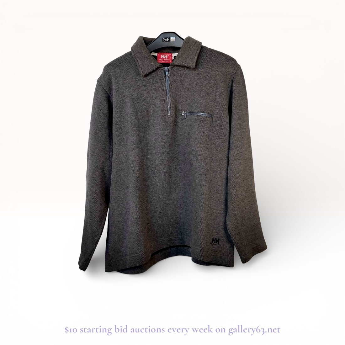 Helly Hansen Men’s Half-Zip Pullover Sweater "Sea Gear" size M, Excellent condition. Wool blend (1 of 5)