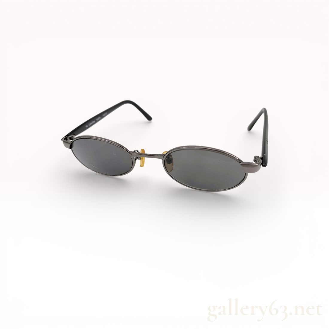 Calvin Klein CK Black Oval Sunglasses with Dark Lenses (1 of 9)