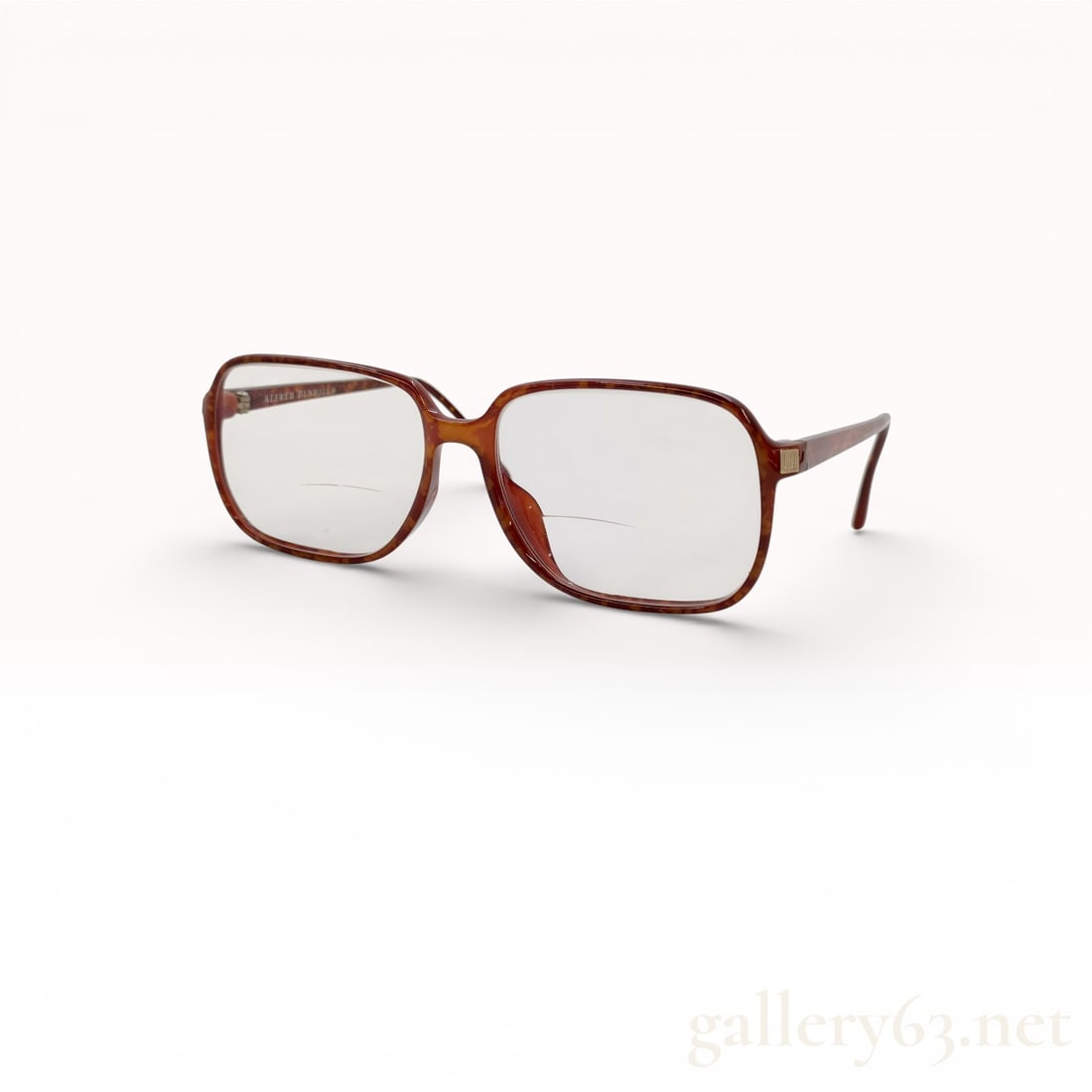 Dunhill Brown Tortoiseshell Acetate Square Eyeglasses Frame (1 of 7)
