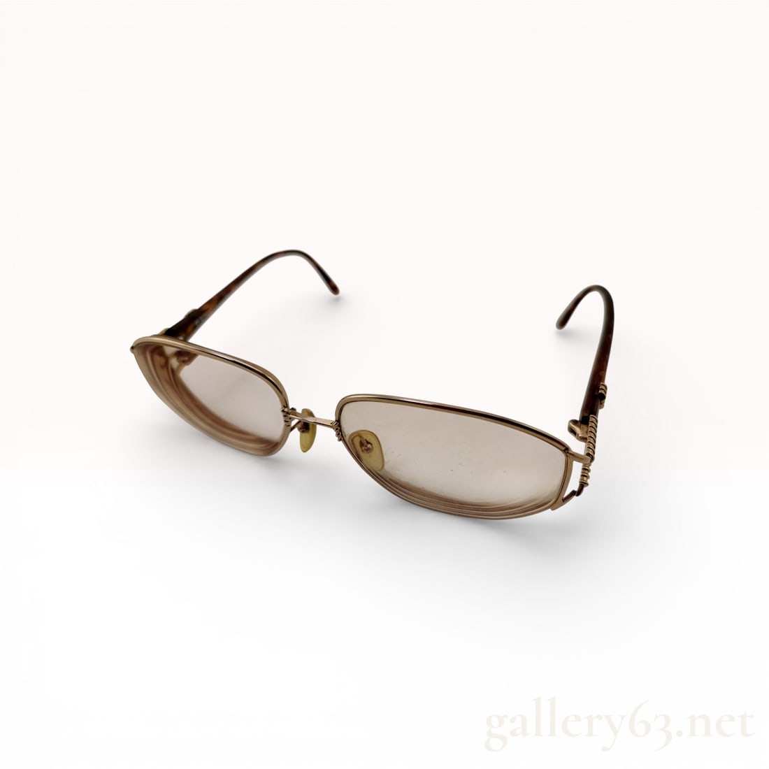 Christian Dior Vintage 2492 Gold-Tone Rimless Sunglasses with Light Tint Lenses (1 of 7)
