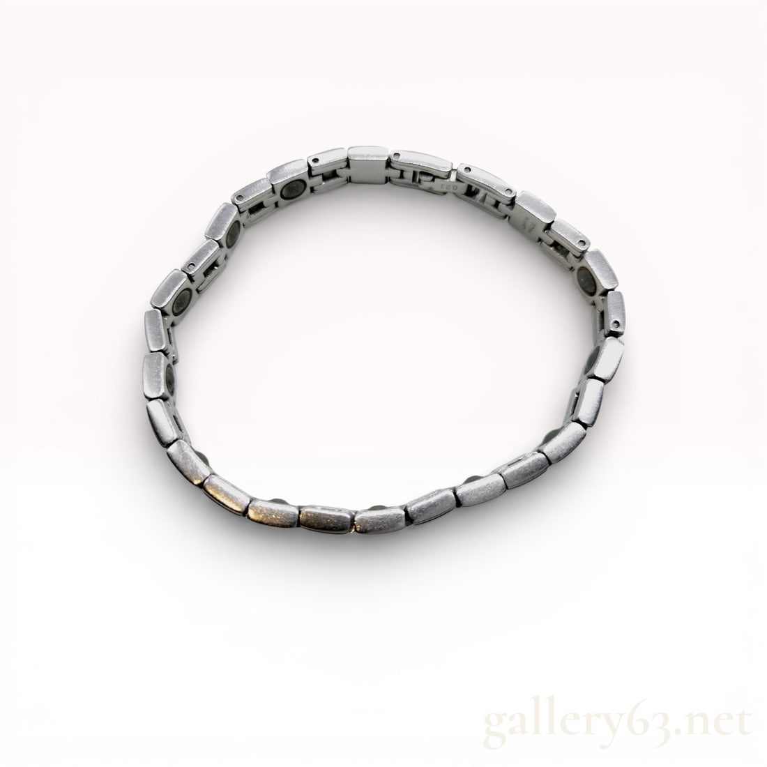 Diamond 0.23ct White Metal Link Bracelet 19.3g (1 of 8)