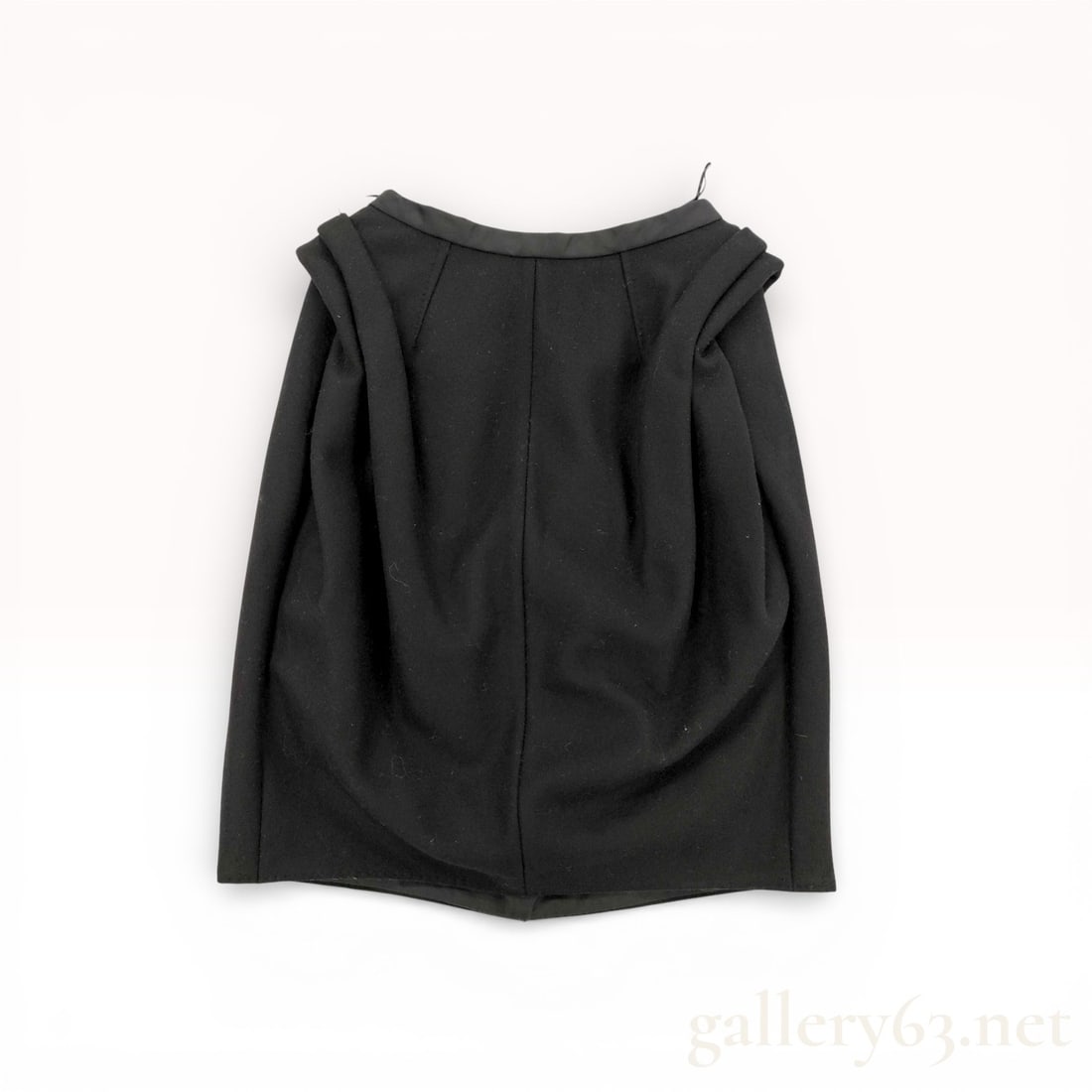 Louis Vuitton Black Transforming Skirt Size 36 with Draped Panel Construction (1 of 8)