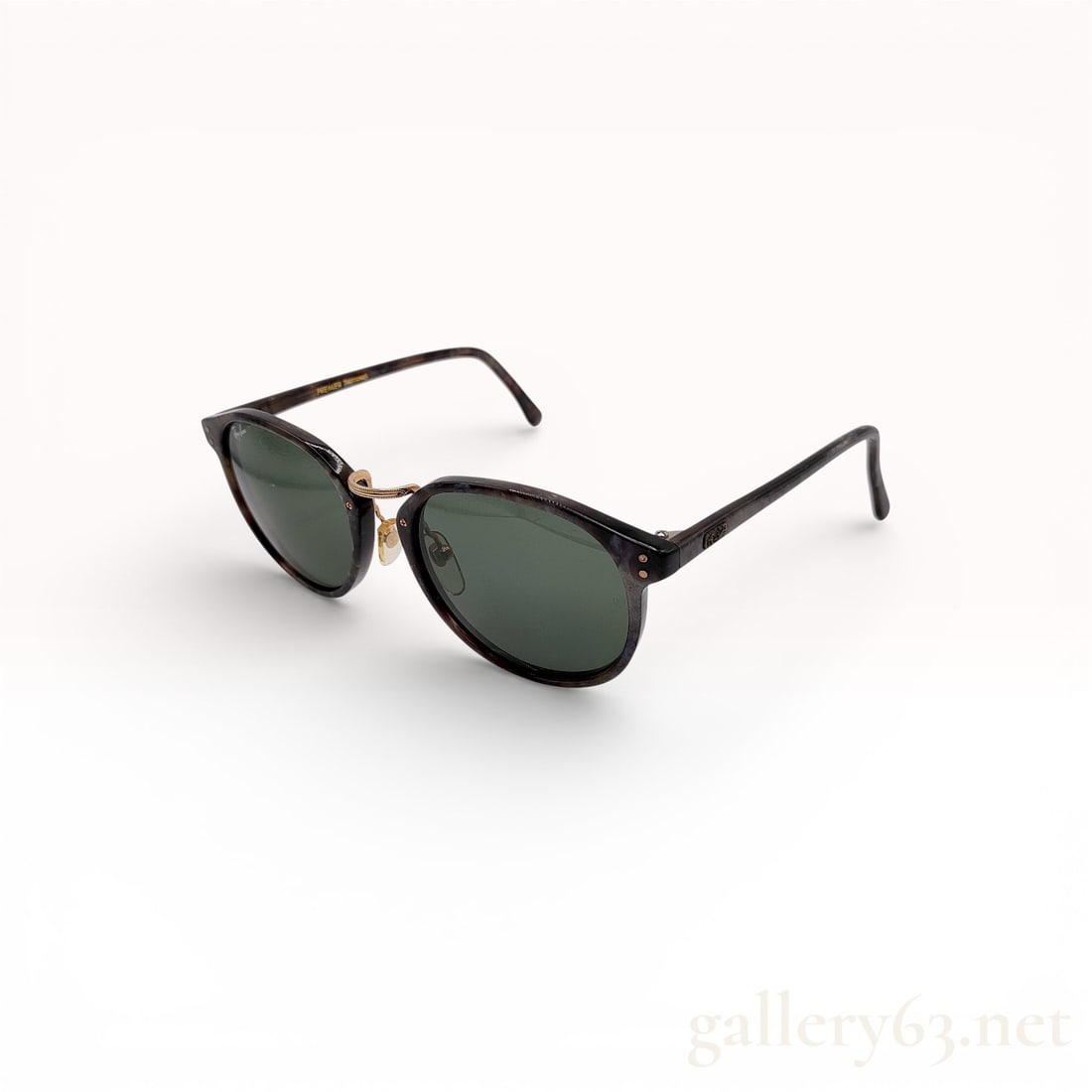 Ray-Ban Prudential 52?19 Round Sunglasses Tortoiseshell Frame Green Lenses (1 of 10)