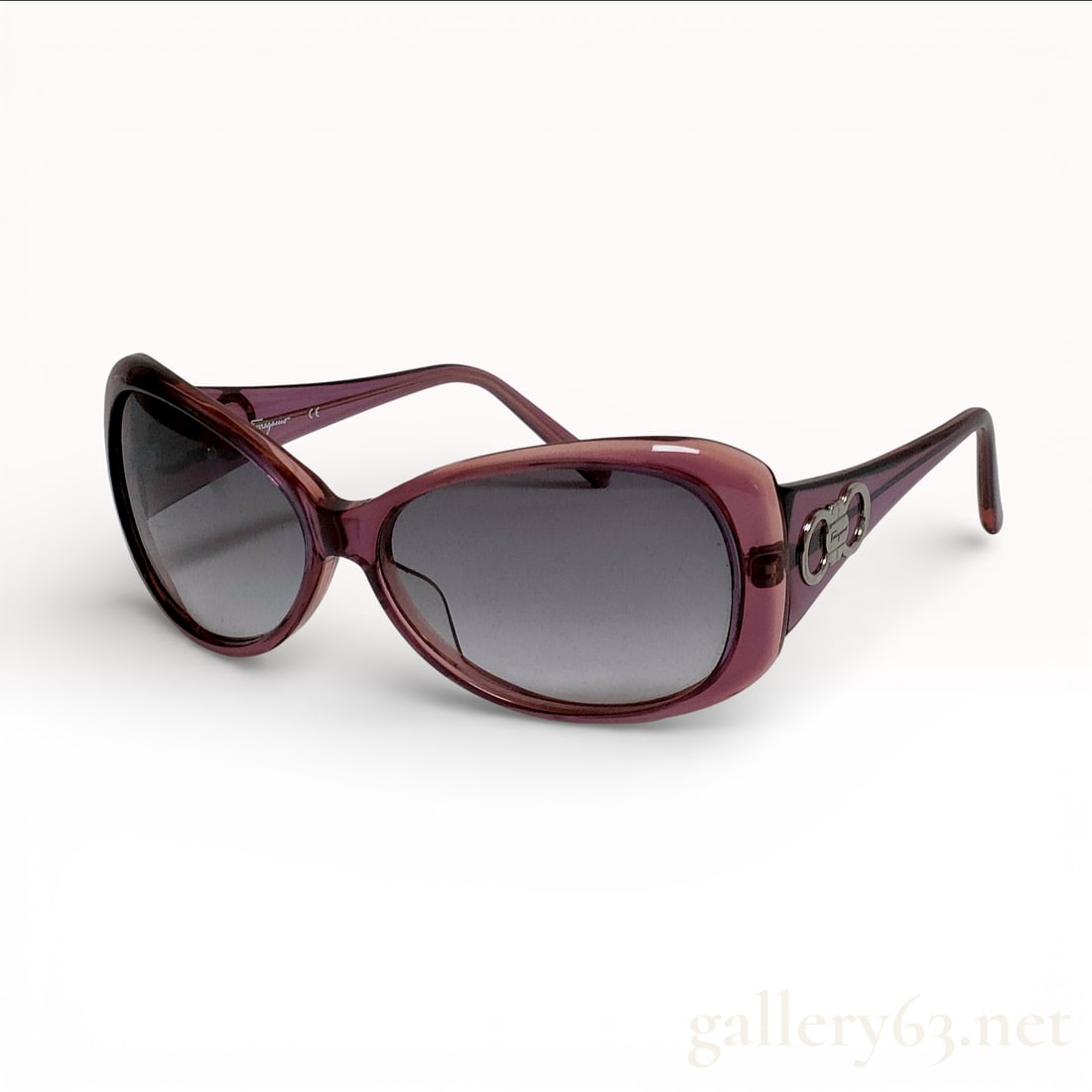 Salvatore Ferragamo Model 2159 Pink Oversized Sunglasses with Case (1 of 9)