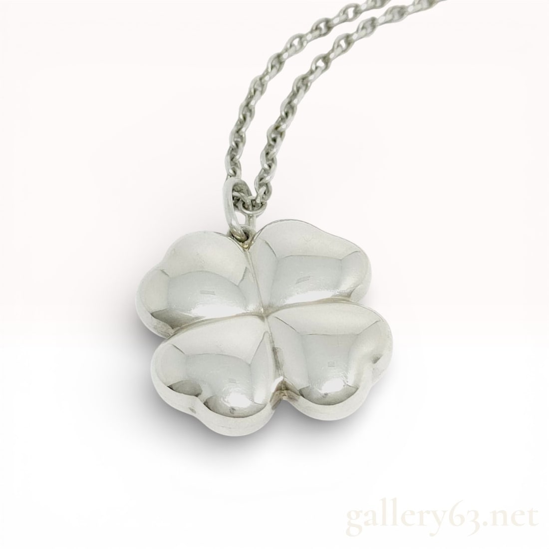 Georg Jensen Clover Pendant Necklace in Sterling Silver SV925 (1 of 10)