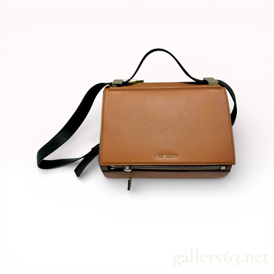 Givenchy Pandora's Box Leather Shoulder Bag in Camel/Black (1 of 10)
