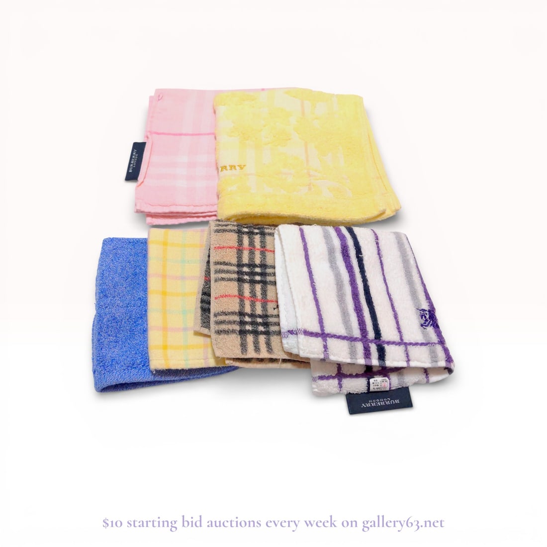 Designer Handkerchief & Accessories Lot Including Burberry and Ralph Lauren Estate Lot (1 of 5)