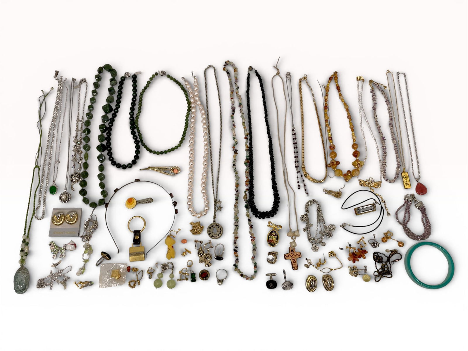 Grandma's Secret Stash - Assorted Estate Jewelry Lot, Mixed Vintage Pieces Offered as Shown (1 of 9)