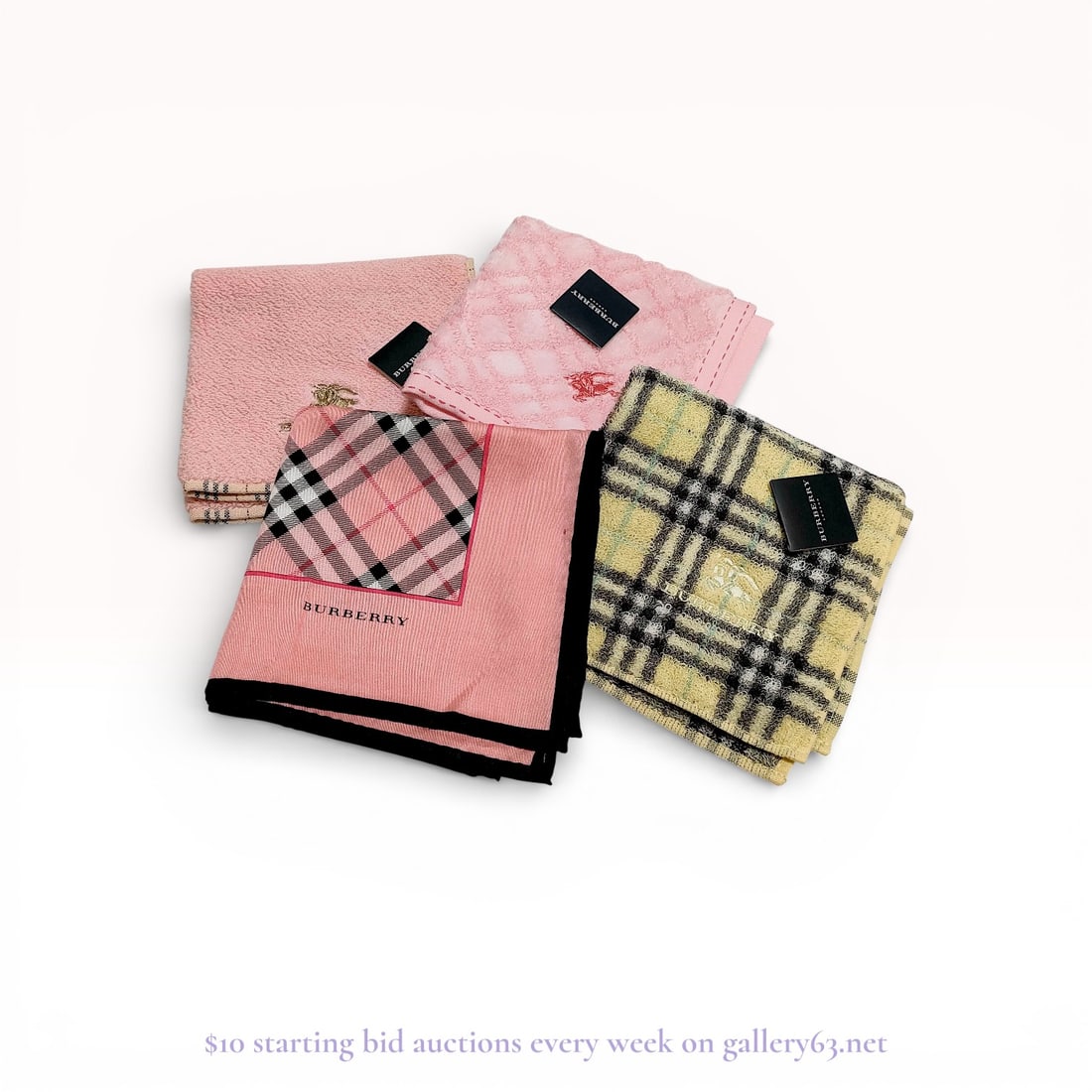 Burberry Handkerchief and Scarf Set, 4-Piece Estate Accessories Lot (1 of 5)