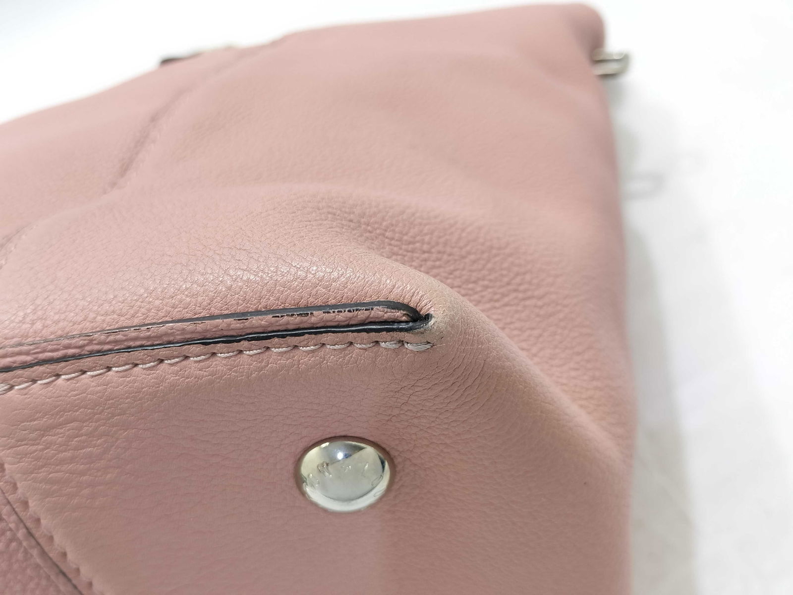 Louis Vuitton Pink/Beige Leather and Python Soft Lockit Bag - 7