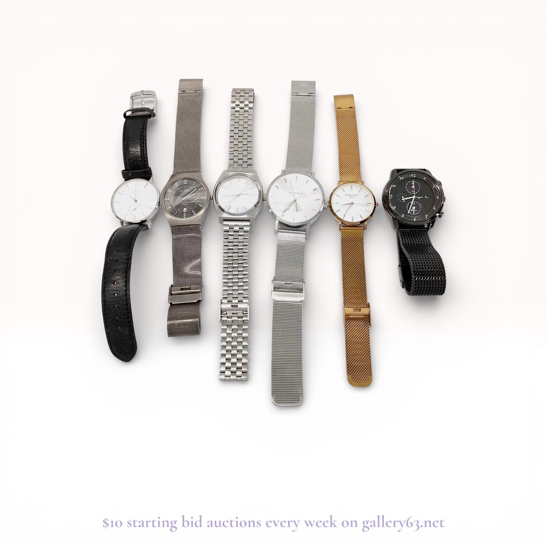 A Collection of Modern Fashion Wristwatches Including Skagen Nixon and Rosefield (1 of 7)