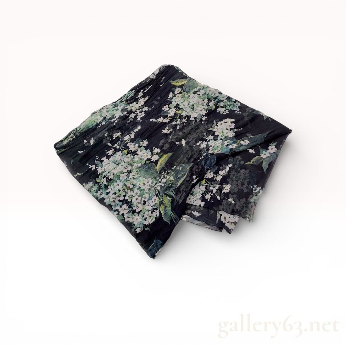 Late 1990s Dolce & Gabbana Floral Silk Chiffon Plisse Wrap (1 of 7)