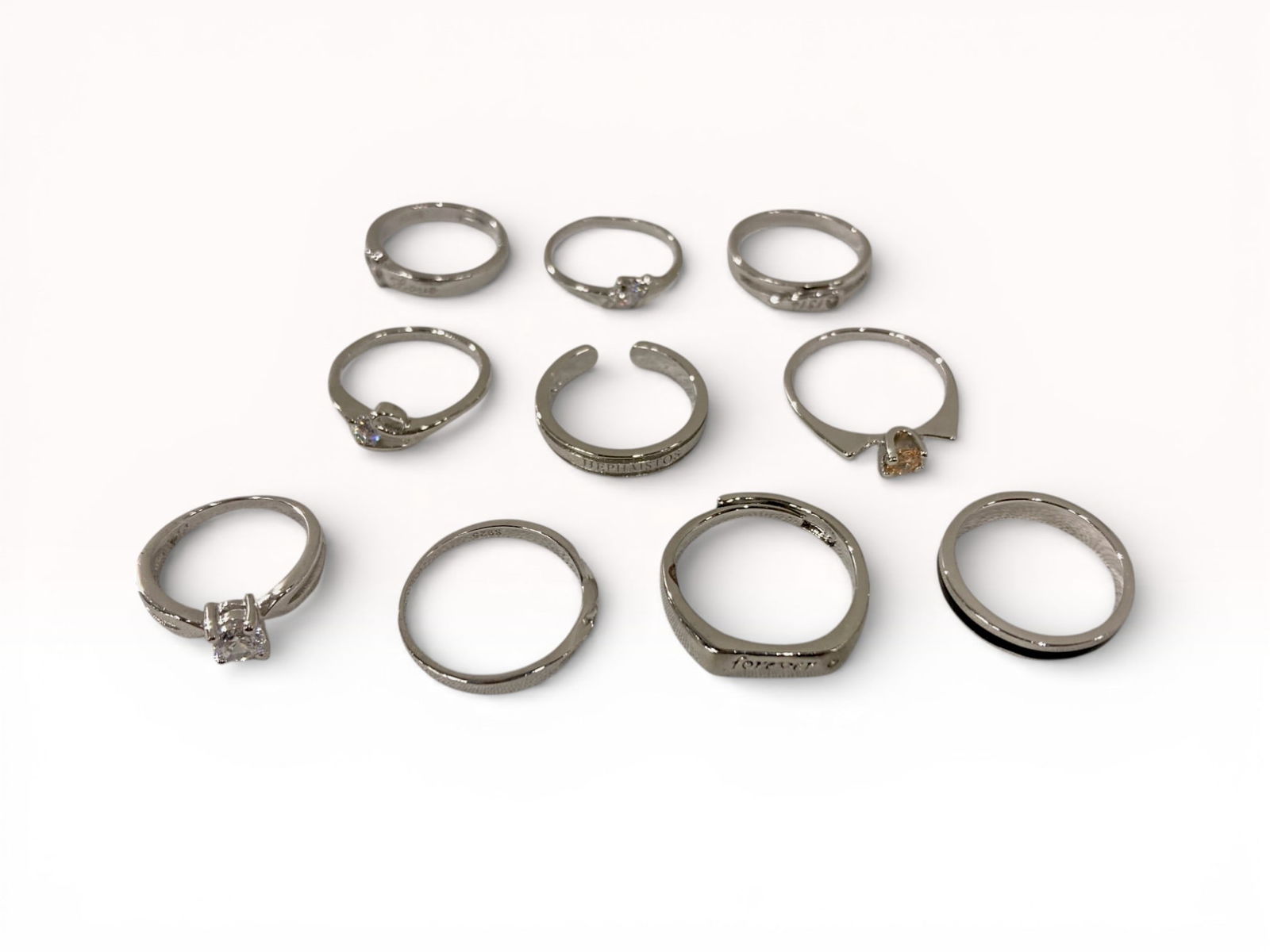 Sterling Silver and Silver-Toned Fashion Ring Collection (1 of 9)