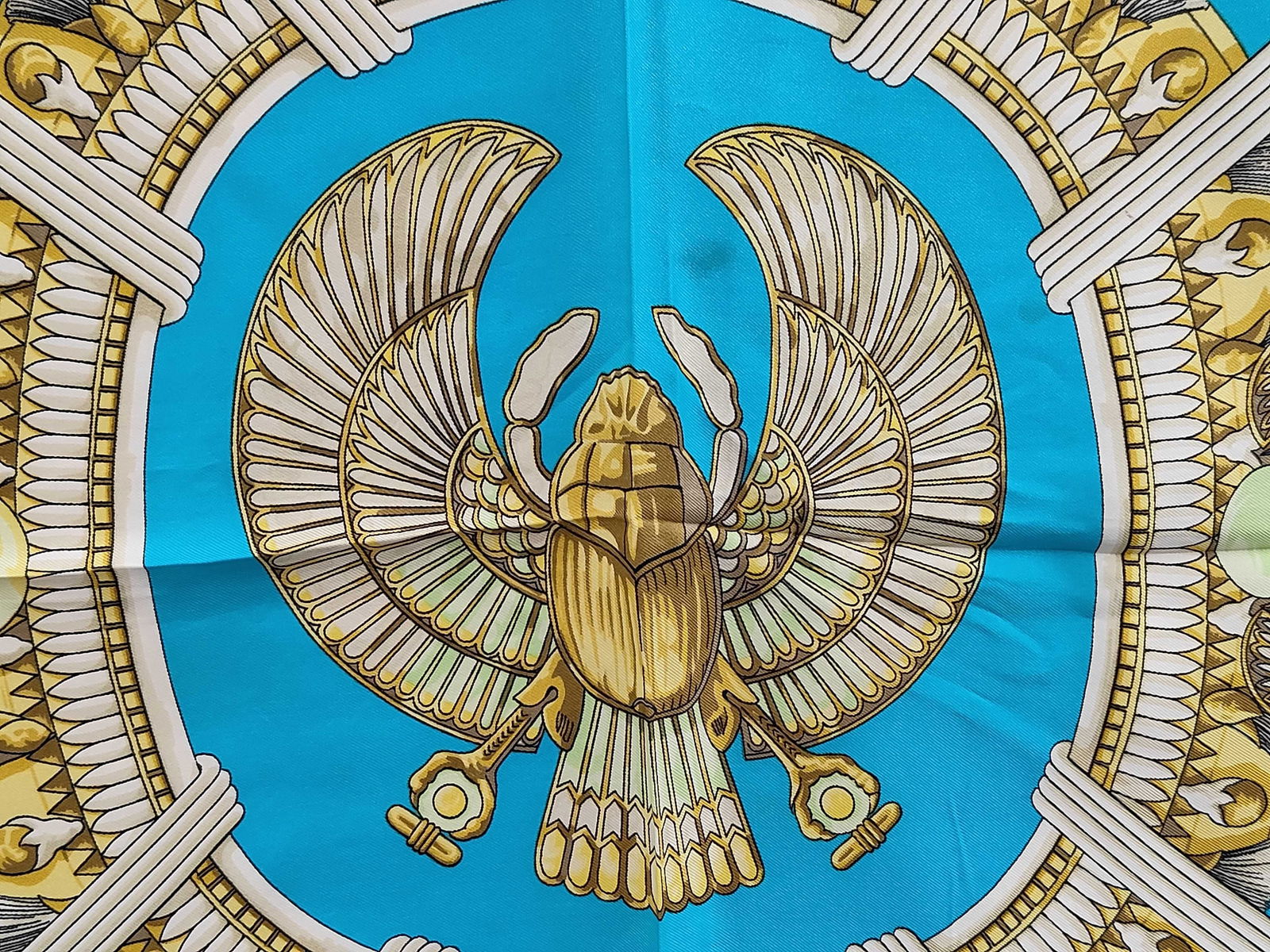 Herm?¨s Silk Carr?© 90 Scarf, Egypte Pattern - 2