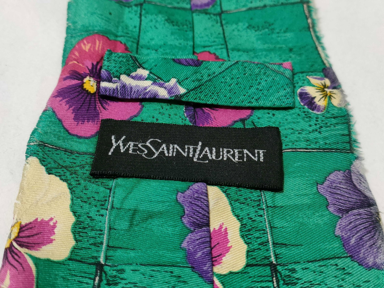 Mixed Designer Silk Necktie Lot, YSL, Versace, Dior, and Others - 3