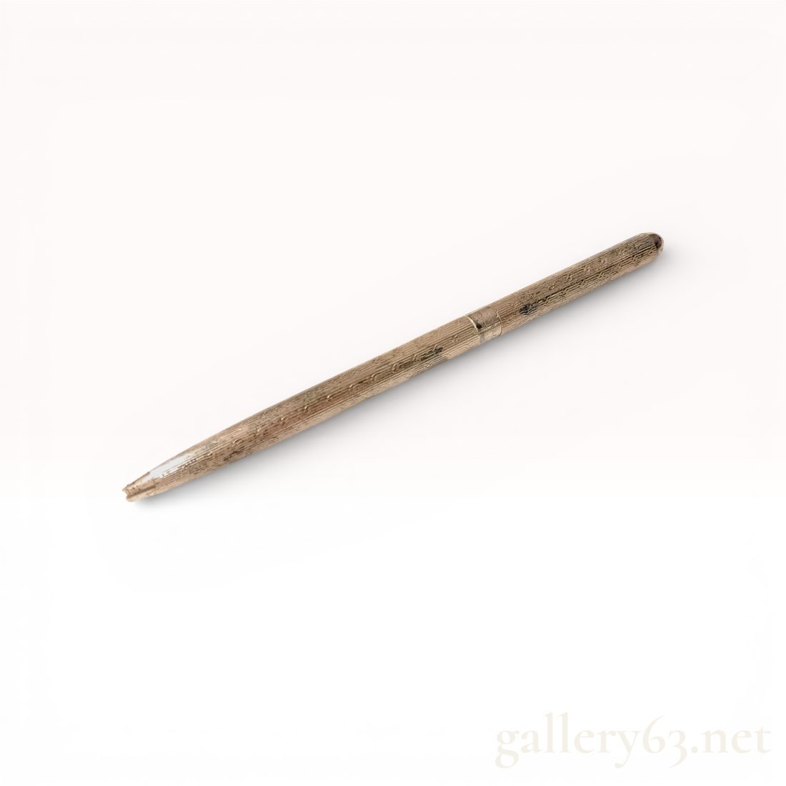 Tiffany & Co. Vintage Sterling Silver Slim Ballpoint Pen with Bark Texture (1 of 10)
