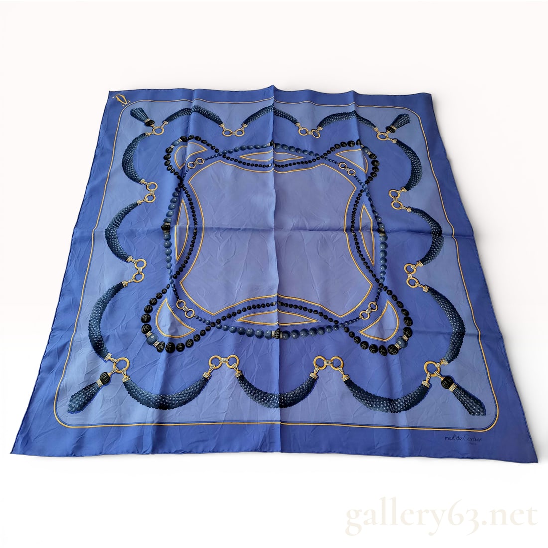 Cartier Silk Scarf, Jewelry Motif Silk Twill (1 of 10)