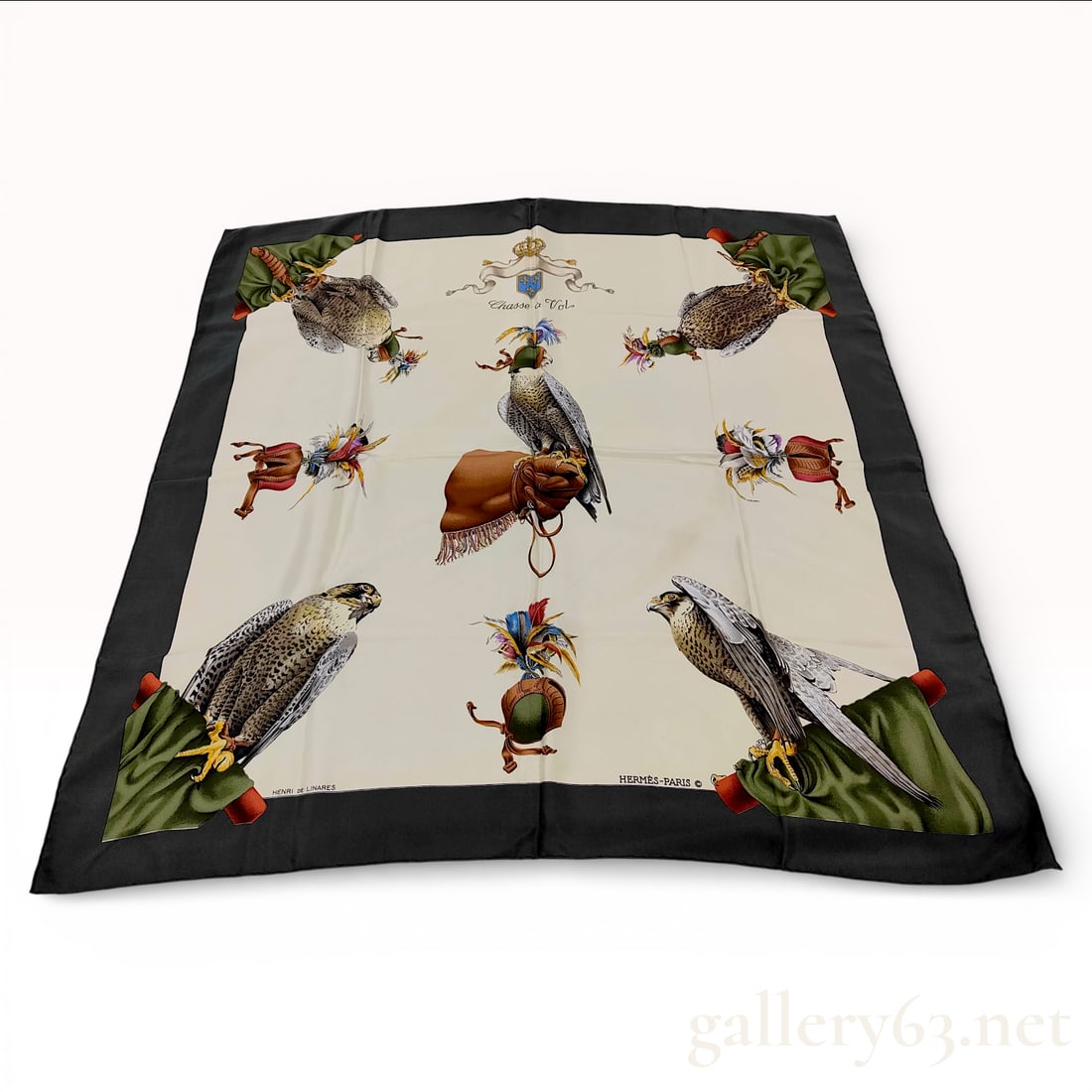 Herm?¨s Silk Scarf, 'Chasse ? Vol' / Silk Twill (1 of 9)
