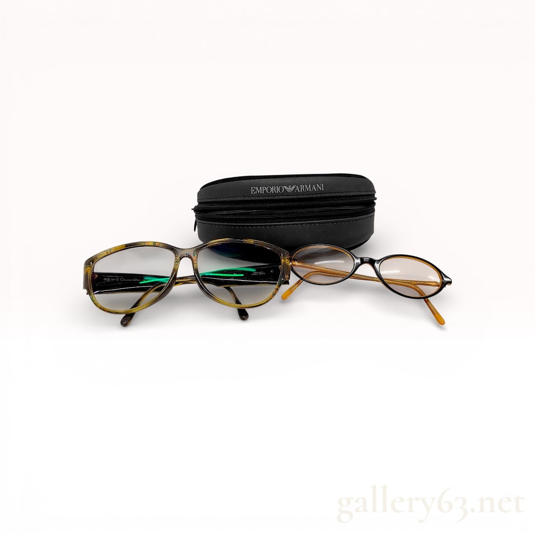 A Pair of Christian Dior and Emporio Armani Designer Eyewear, Acetate and Metal (1 of 7)