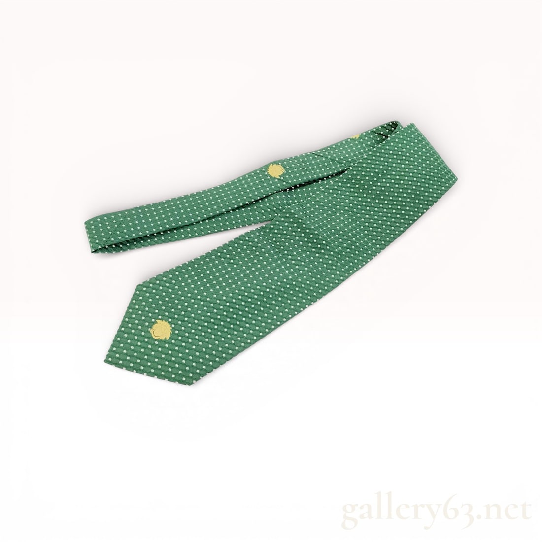 Gianni Versace Men's Silk Necktie, Green Micro-Square Medusa Pattern: This professional designer necktie by Gianni Versace is crafted in Italy from 100% silk. The accessory features a heavyweight, textured weave in a deep forest green color, decorated with a precision-w