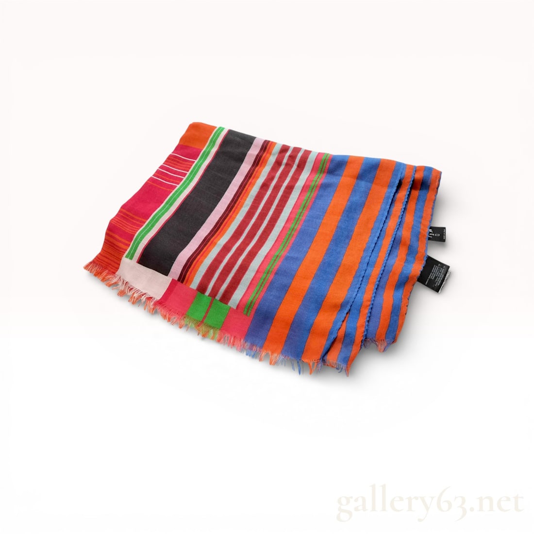 Etro Milano Patchwork Geometric Rayon and Cashmere Scarf (1 of 10)