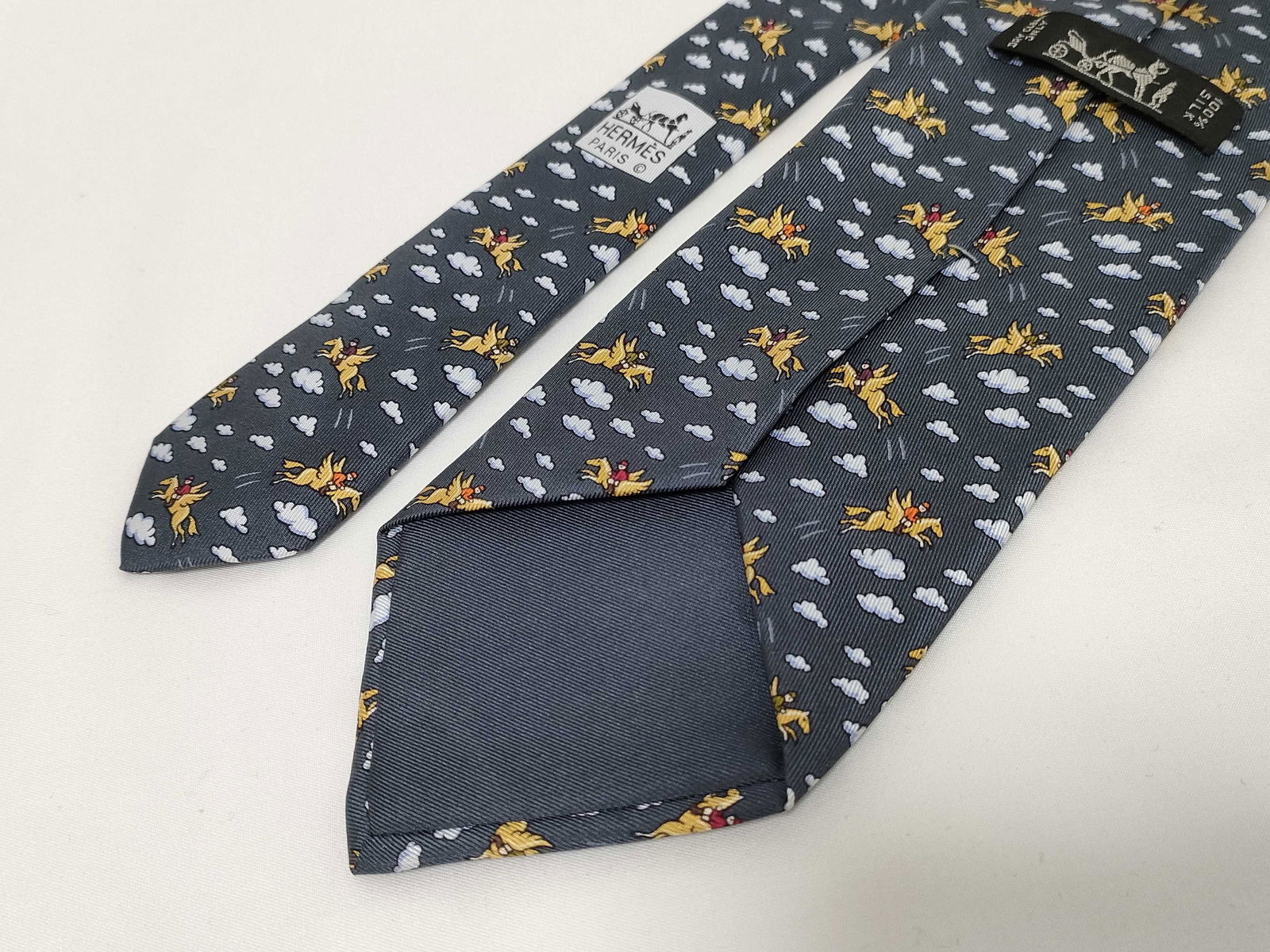Hermes Silk Necktie Pegasus Pattern - 4