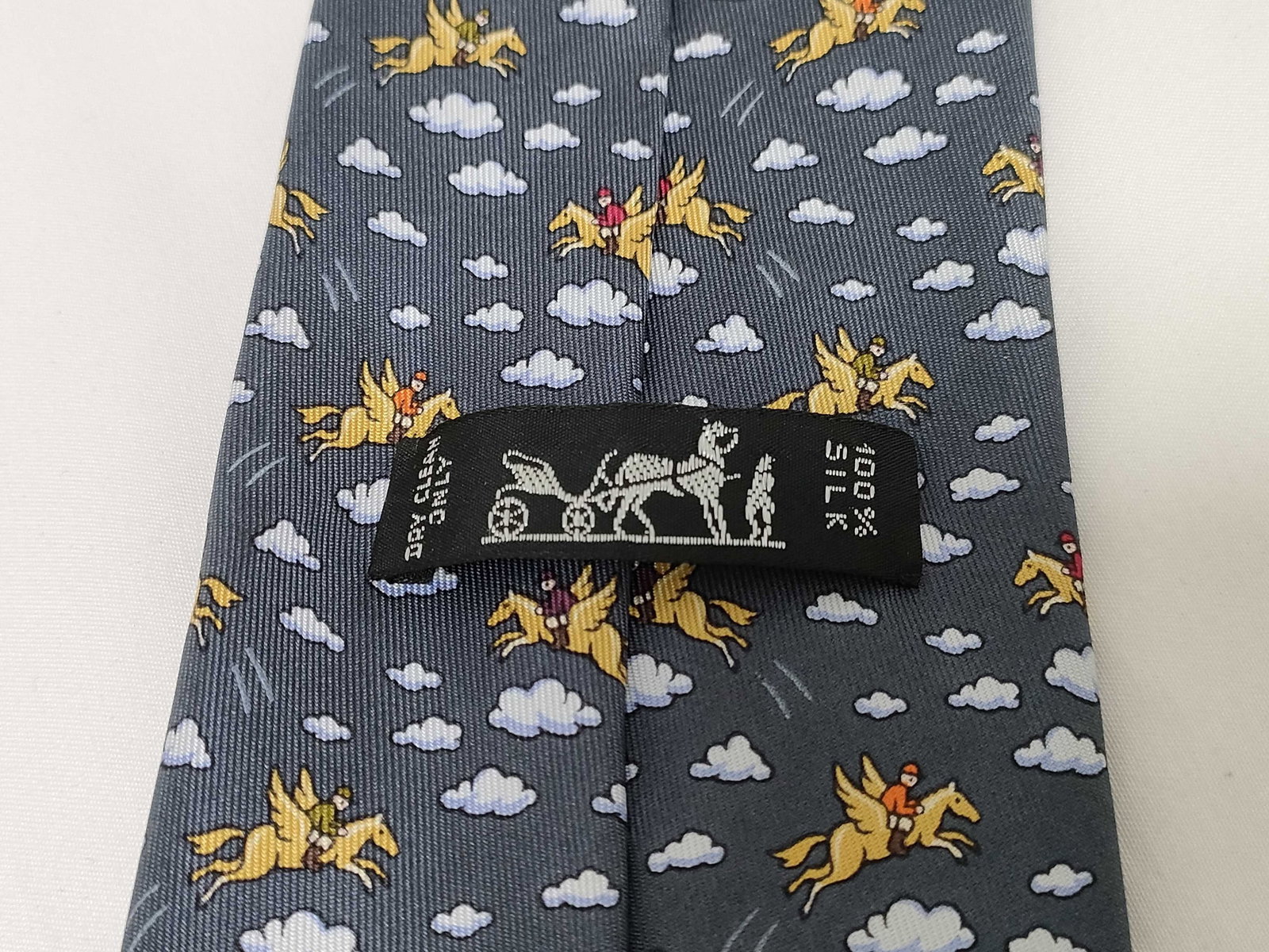 Hermes Silk Necktie Pegasus Pattern - 5