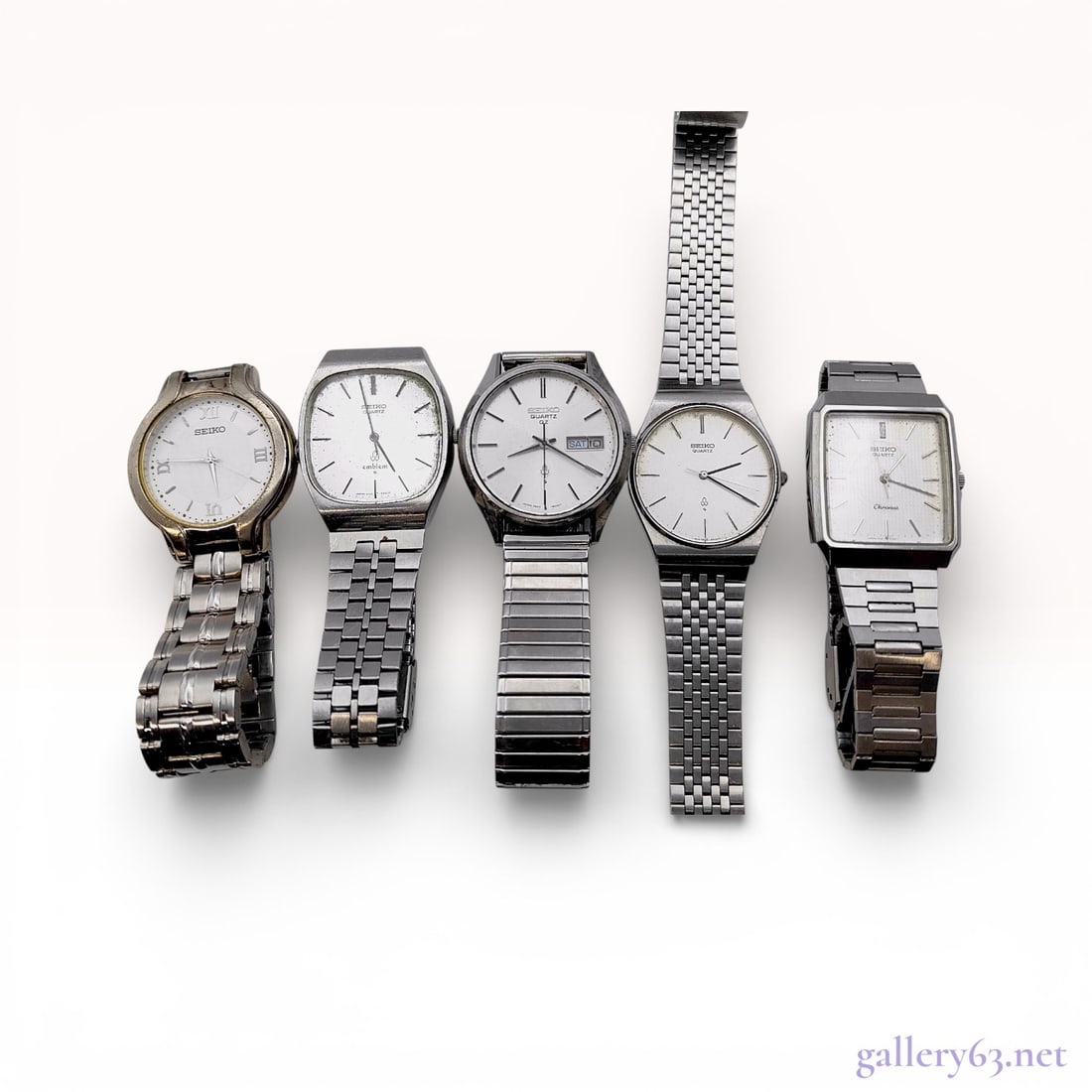 Seiko Collection of Five Vintage Quartz Wristwatches (1 of 8)