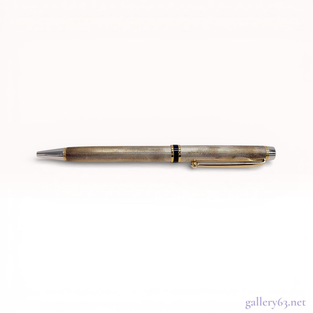 Pilot Silvern Sterling Silver .925 Barleycorn Ballpoint Pen with Box (1 of 8)