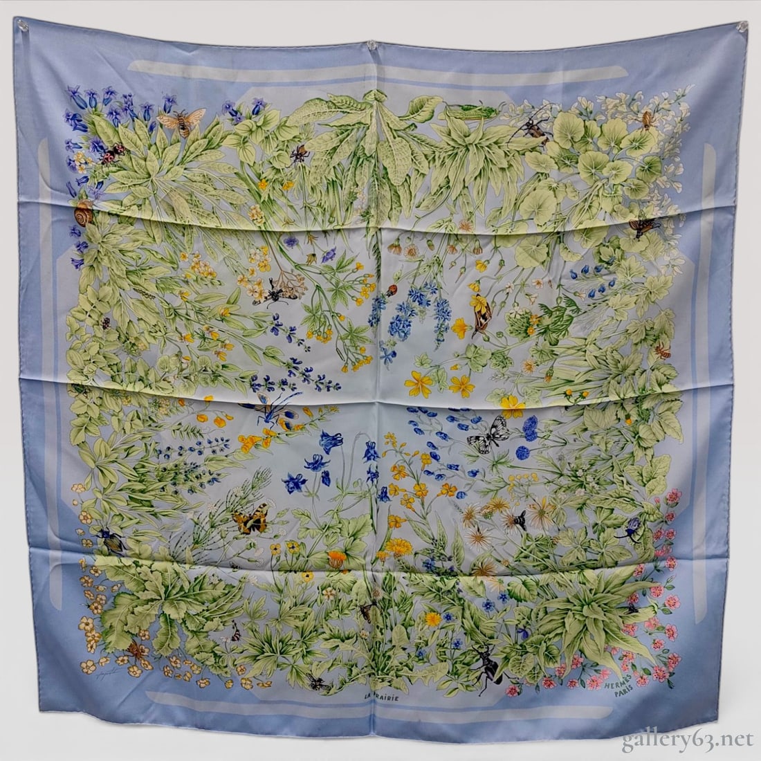 Hermes Silk Scarf, La Prairie Pattern (1 of 8)