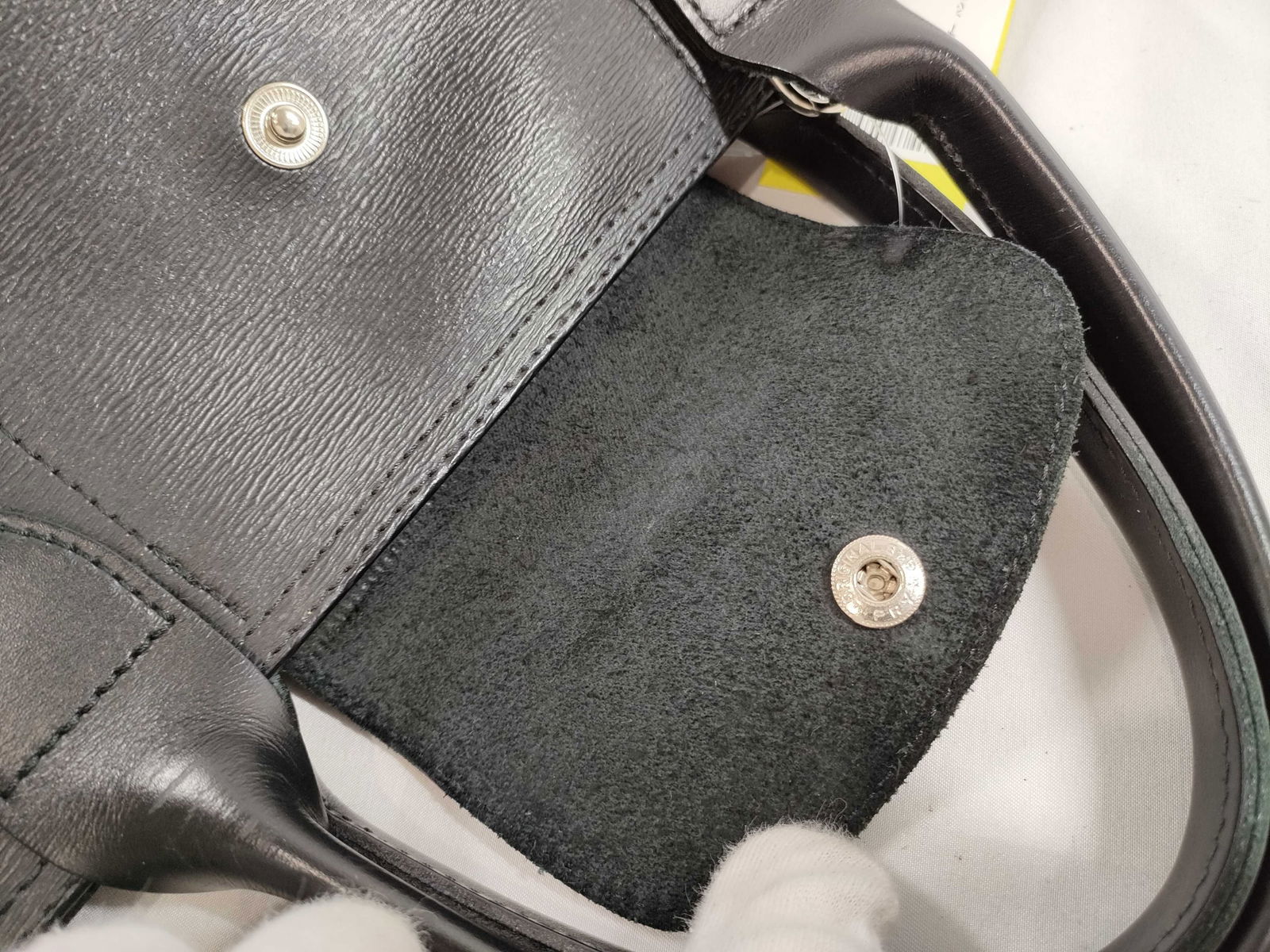 Longchamp Le Pliage Structured Leather Tote, Black - 5