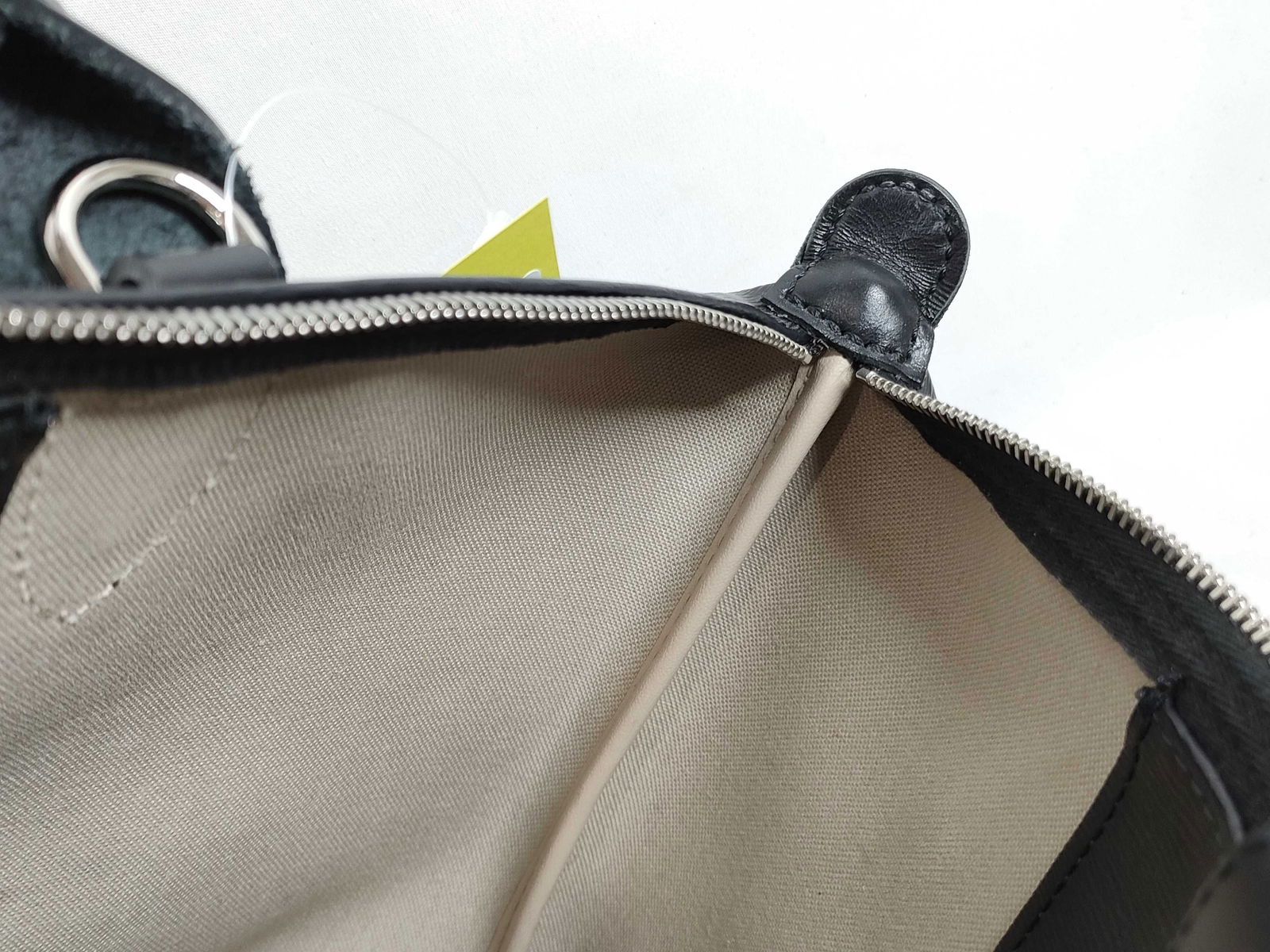 Longchamp Le Pliage Structured Leather Tote, Black - 7