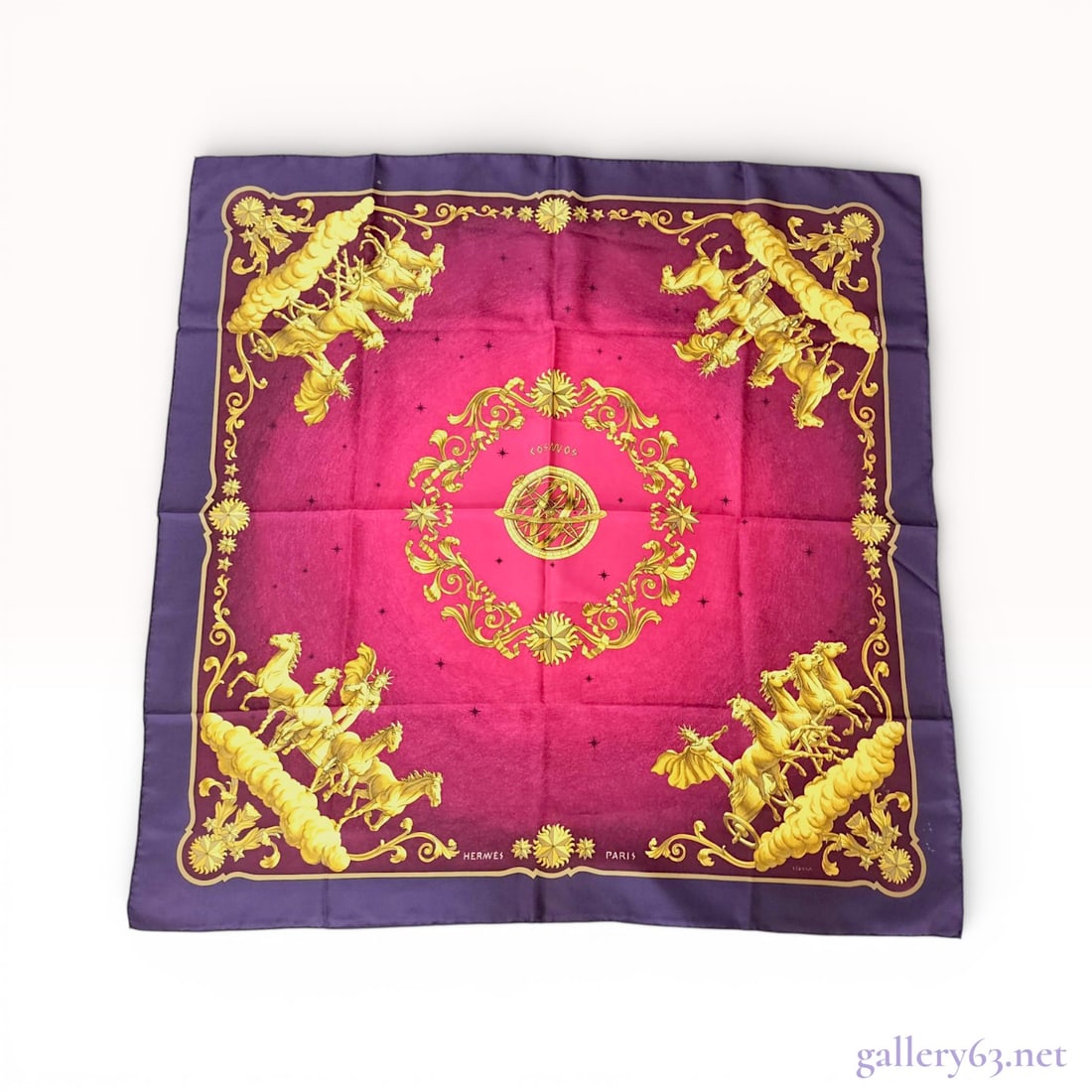 Hermes Silk Cosmos Scarf, Carre 90 (1 of 10)