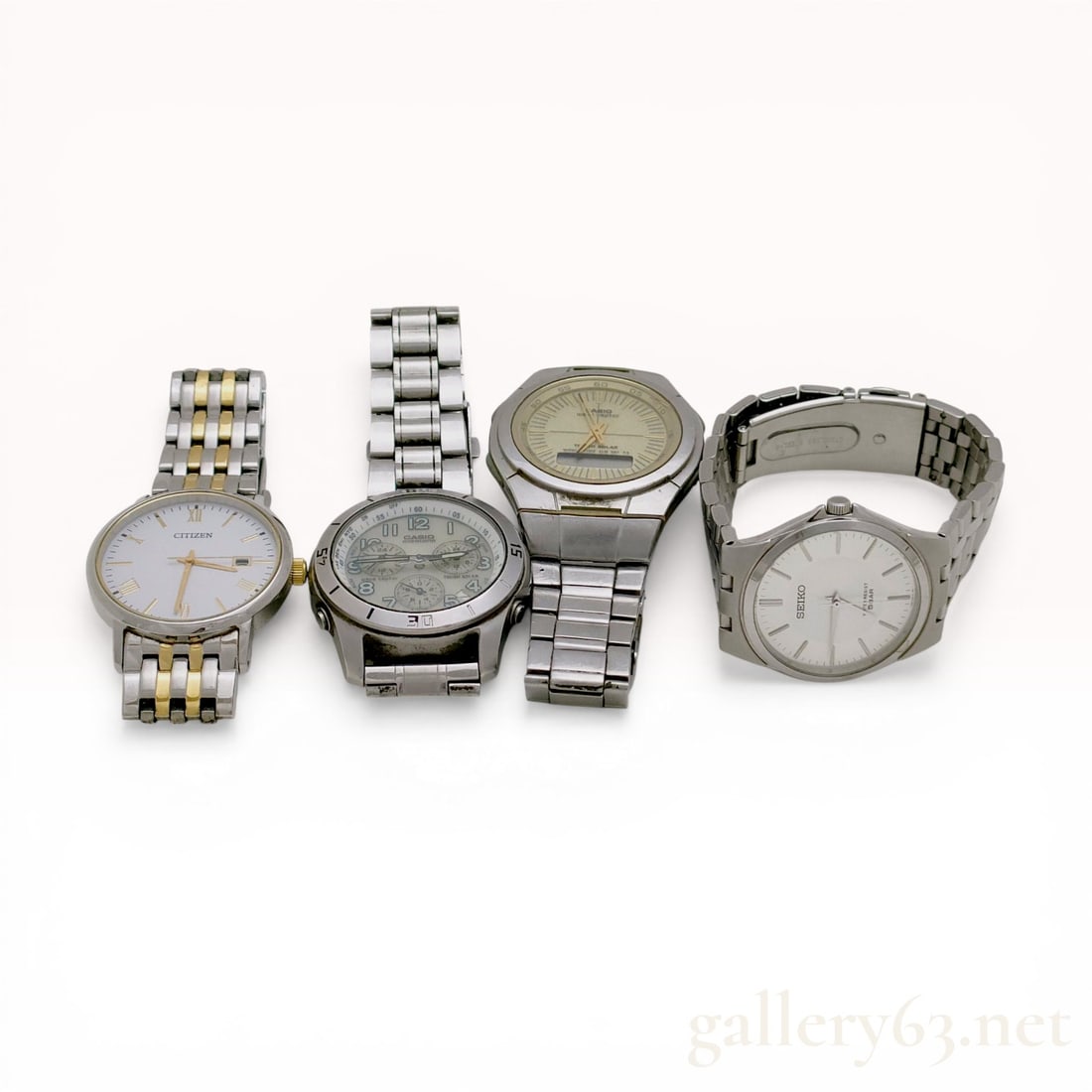 A Collection of Four Wristwatches Including Casio Overland and Seiko (1 of 5)