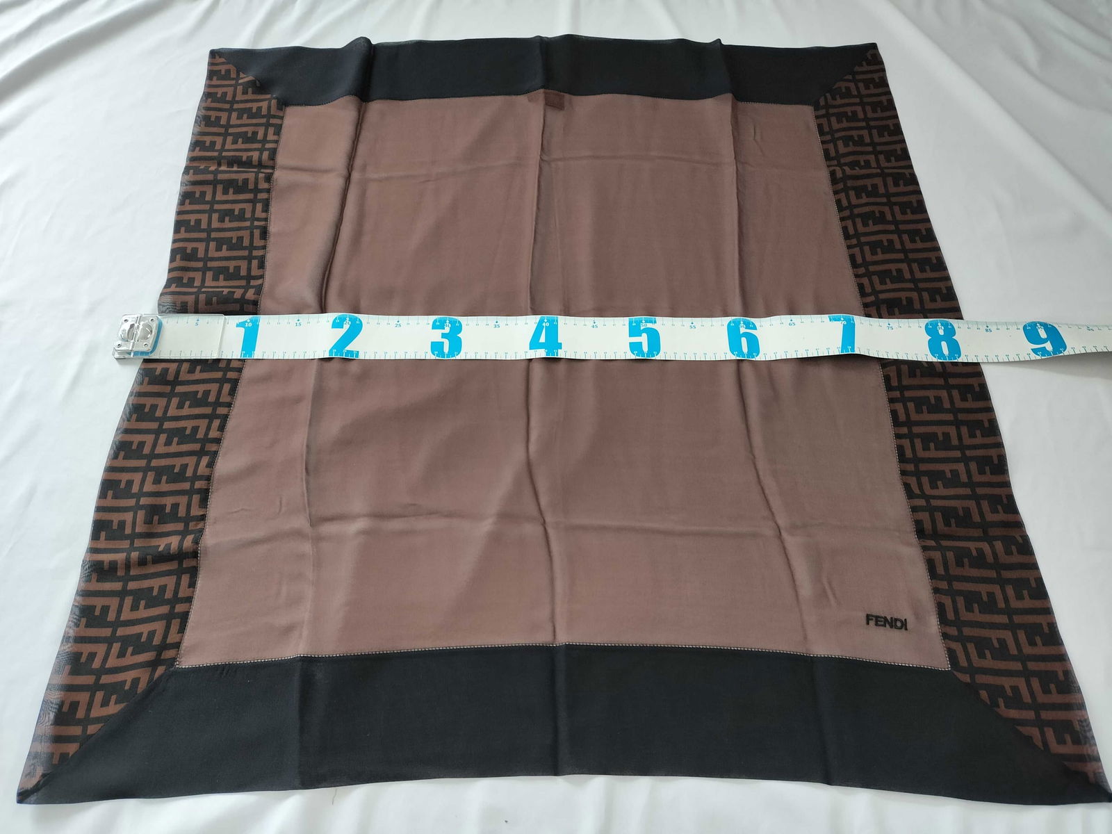 Fendi Zucca Pattern Square Scarf - 5
