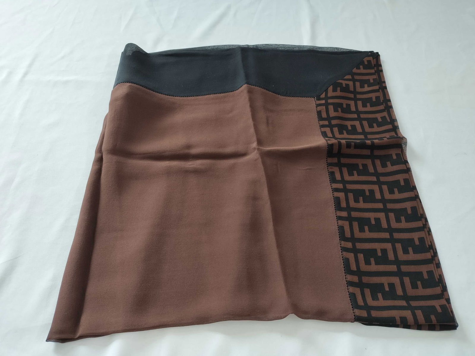 Fendi Zucca Pattern Square Scarf - 7