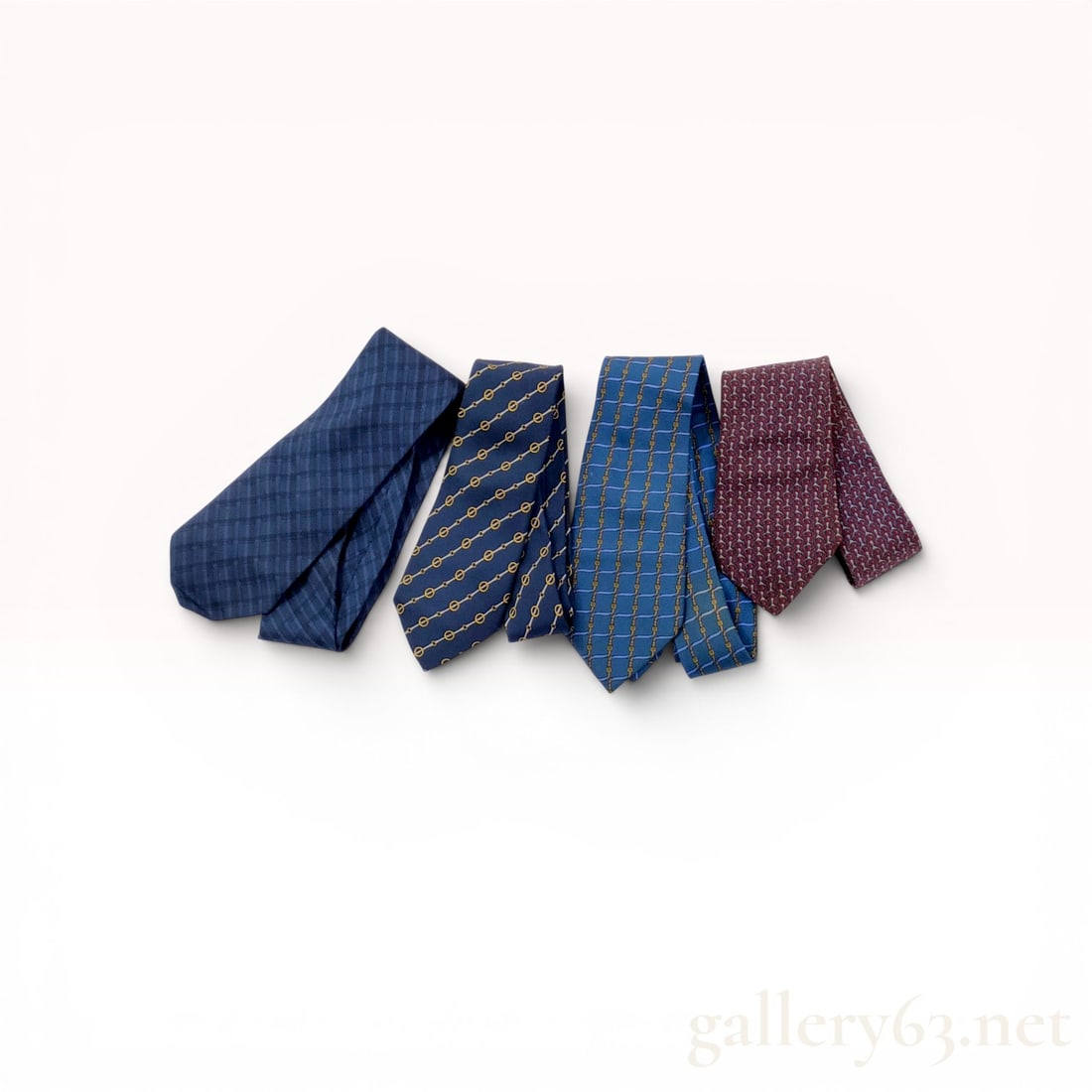 Lot of Four Herm?¨s Silk Ties (1 of 8)