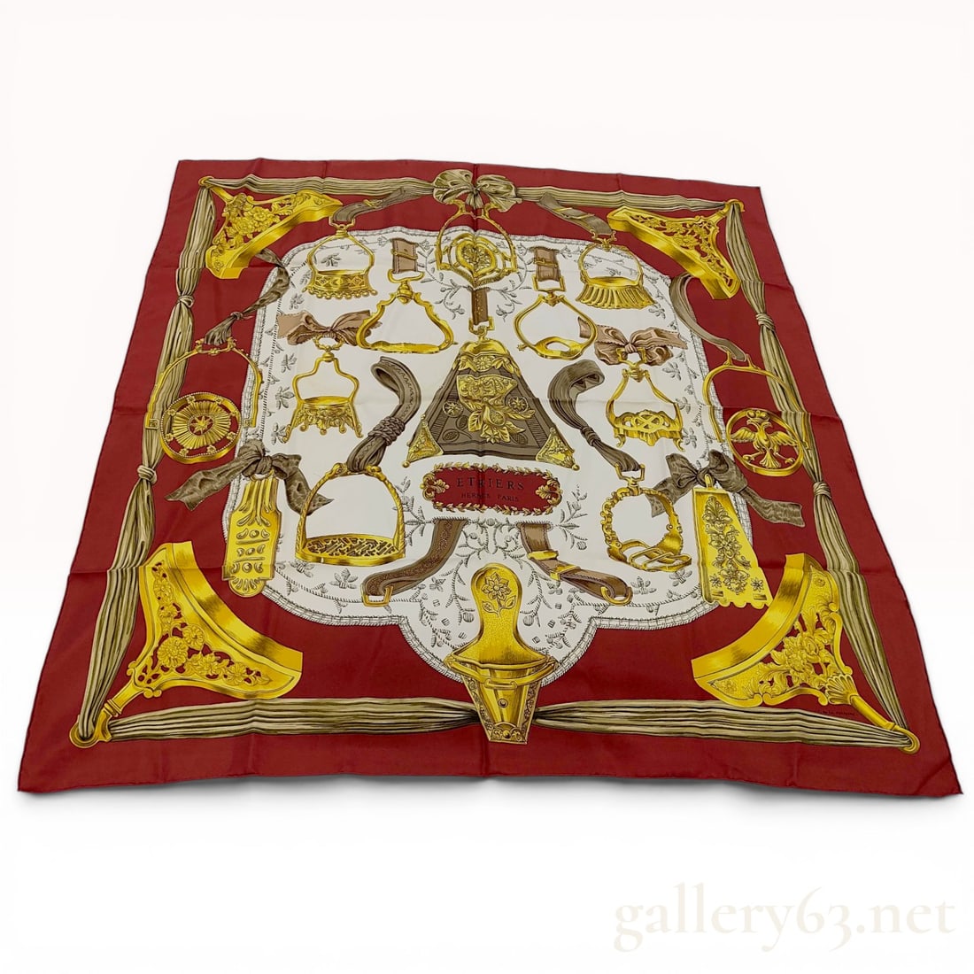 Herm?¨s Etriers Silk Scarf by Francoise de La Perriere (1 of 10)