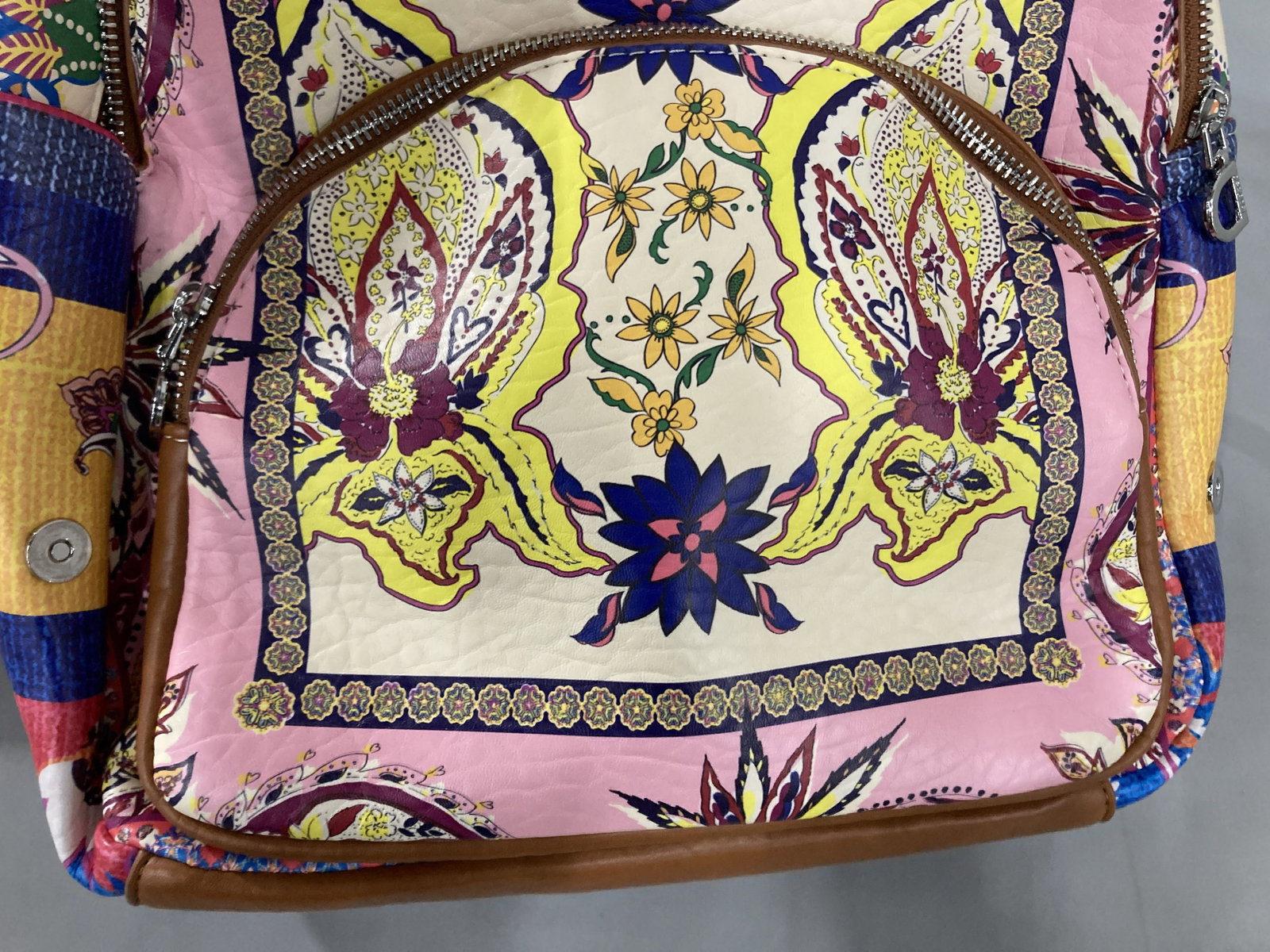 Desigual Big Paisley Patterned Backpack - 7