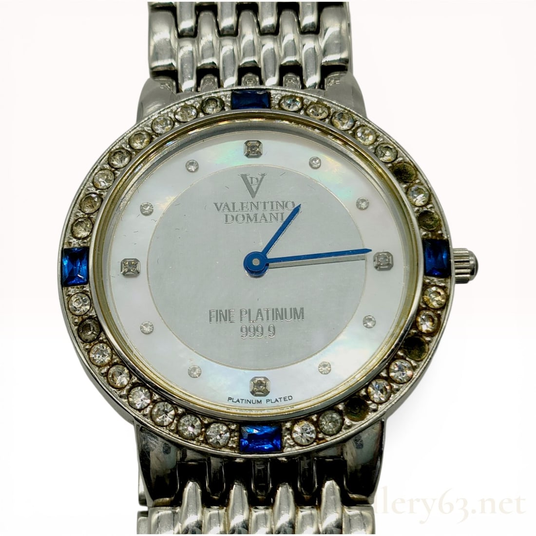 Valentino Domani Milano VD-2038 Platinum Plated Stainless Steel Wrist Watch (1 of 10)