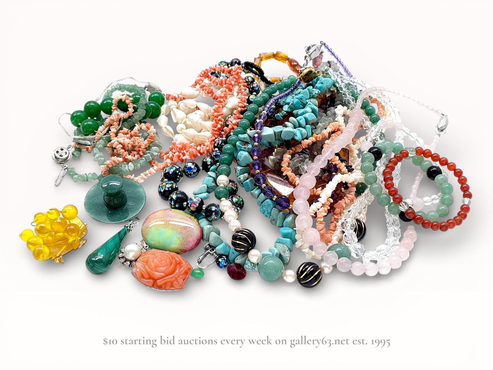 A Group of Four Gemstone Bead Bracelets (1 of 10)