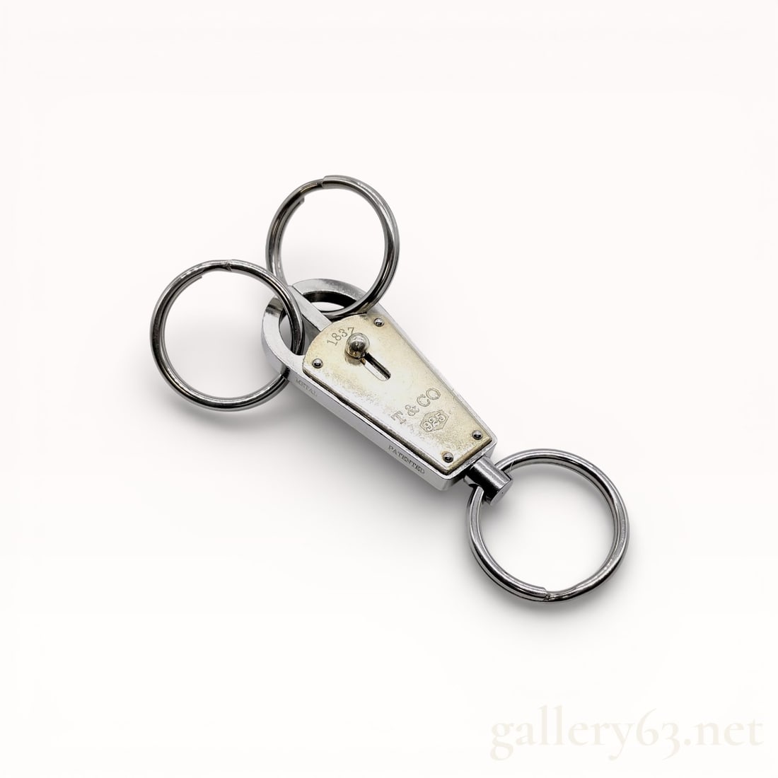 Tiffany & Co. 1837 Makers Valet Key Ring in Sterling Silver and Stainless Steel (1 of 6)
