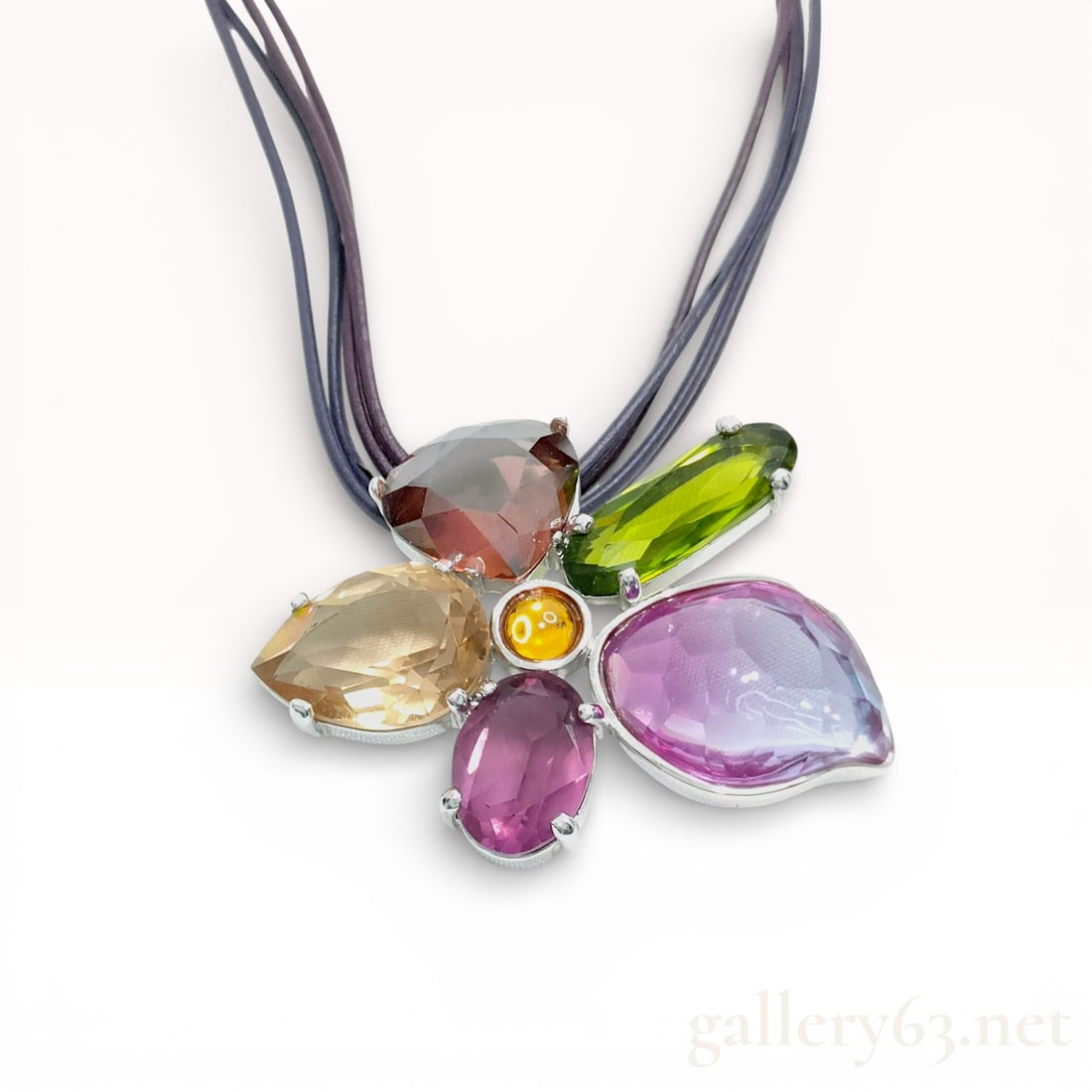 Swarovski Crystal Flower Heritage Necklace (1 of 10)