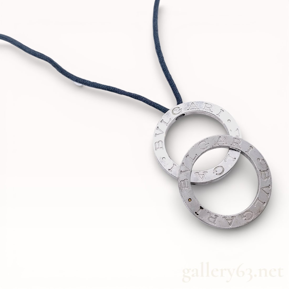 Bvlgari Sterling Silver Bvlgari Bvlgari Silver in Silver Pendant Necklace (1 of 8)