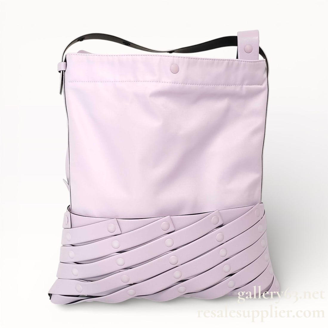 Issey Miyake Lilac Spiral Grid Shoulder Bag (1 of 11)